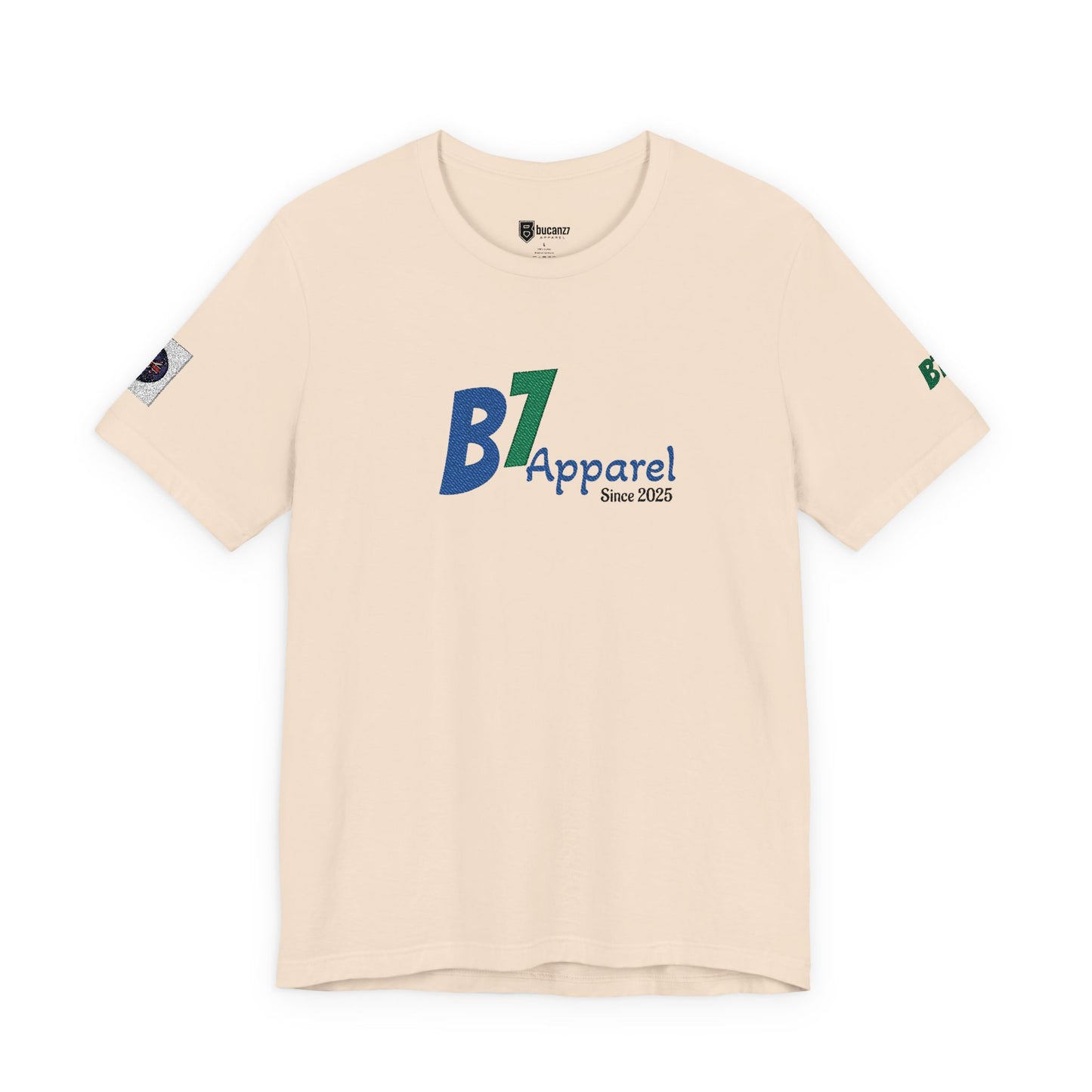 B7 Apparel Logo Tee — Classic White Short Sleeve Shirt