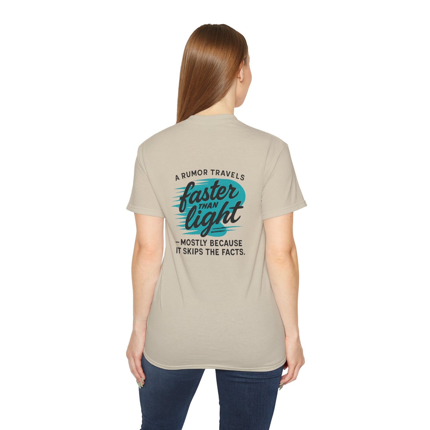 T‑Shirt — “A Rumor Travels Faster Than Light” Graphic Tee