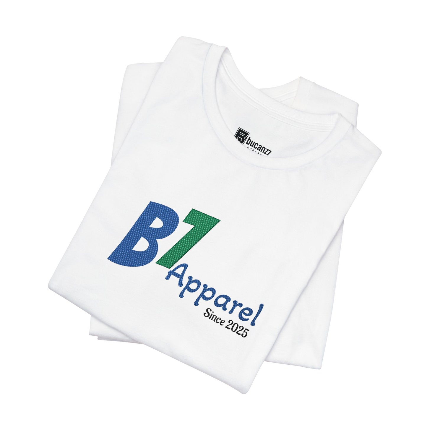 B7 Apparel Logo Tee — Classic White Short Sleeve Shirt