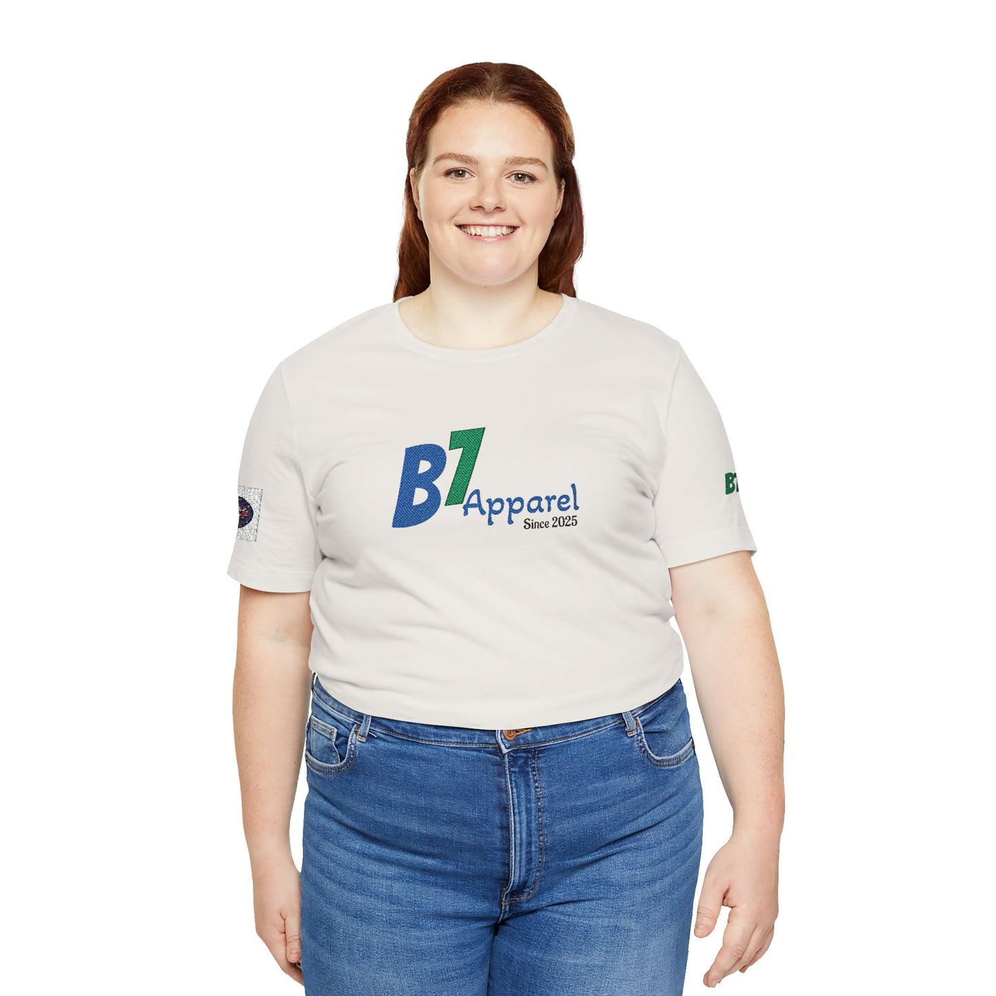 B7 Apparel Logo Tee — Classic White Short Sleeve Shirt