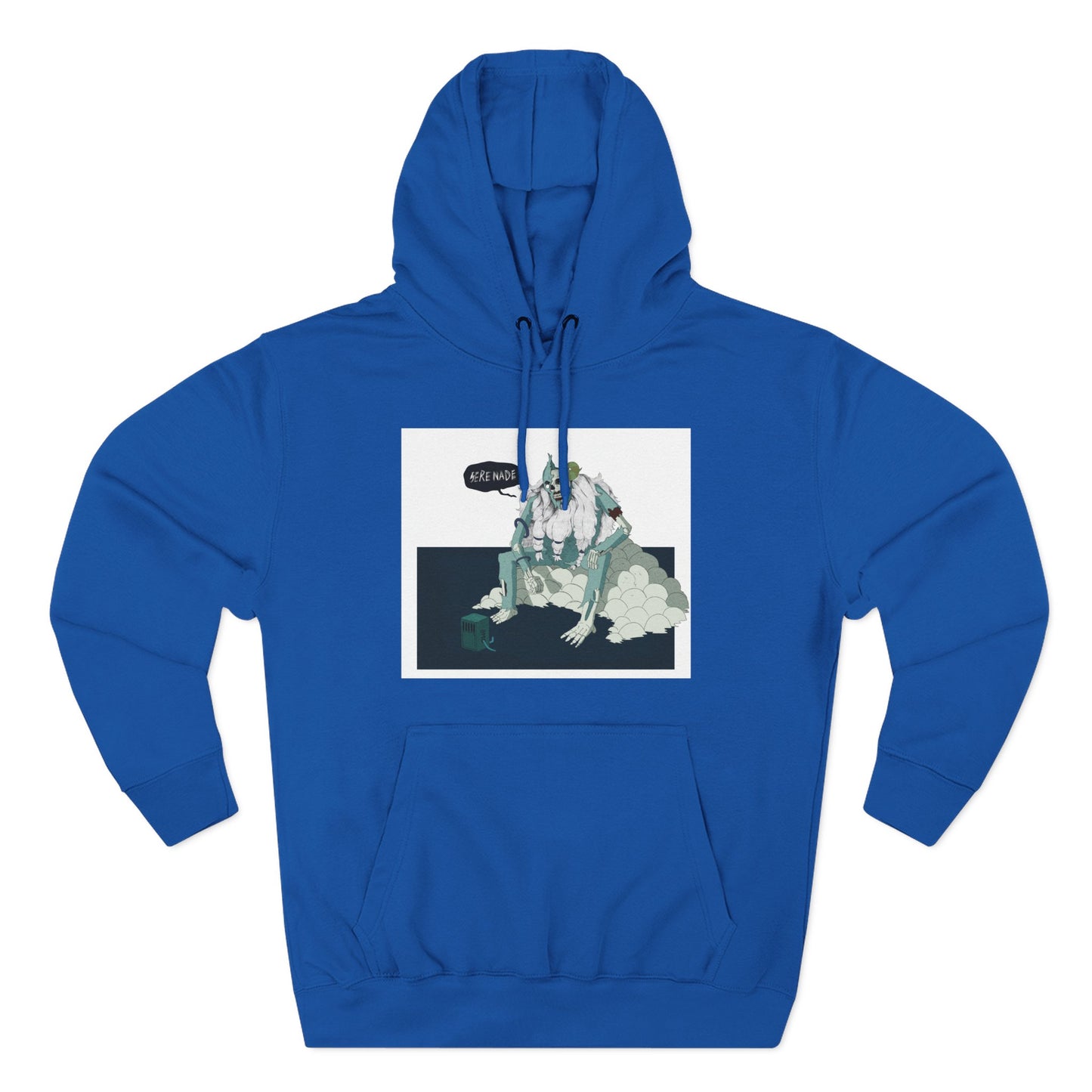 Artistic Fleece Hoodie with 'Homase' Design - Cozy Casual Wear