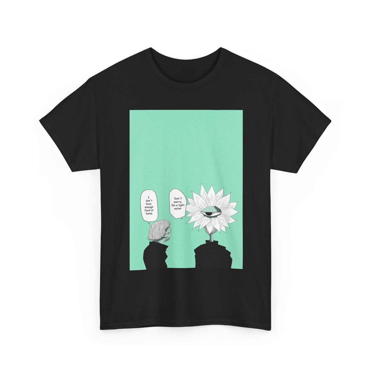 Floral Head Comic Tee — "You Okay?" Graphic T‑Shirt