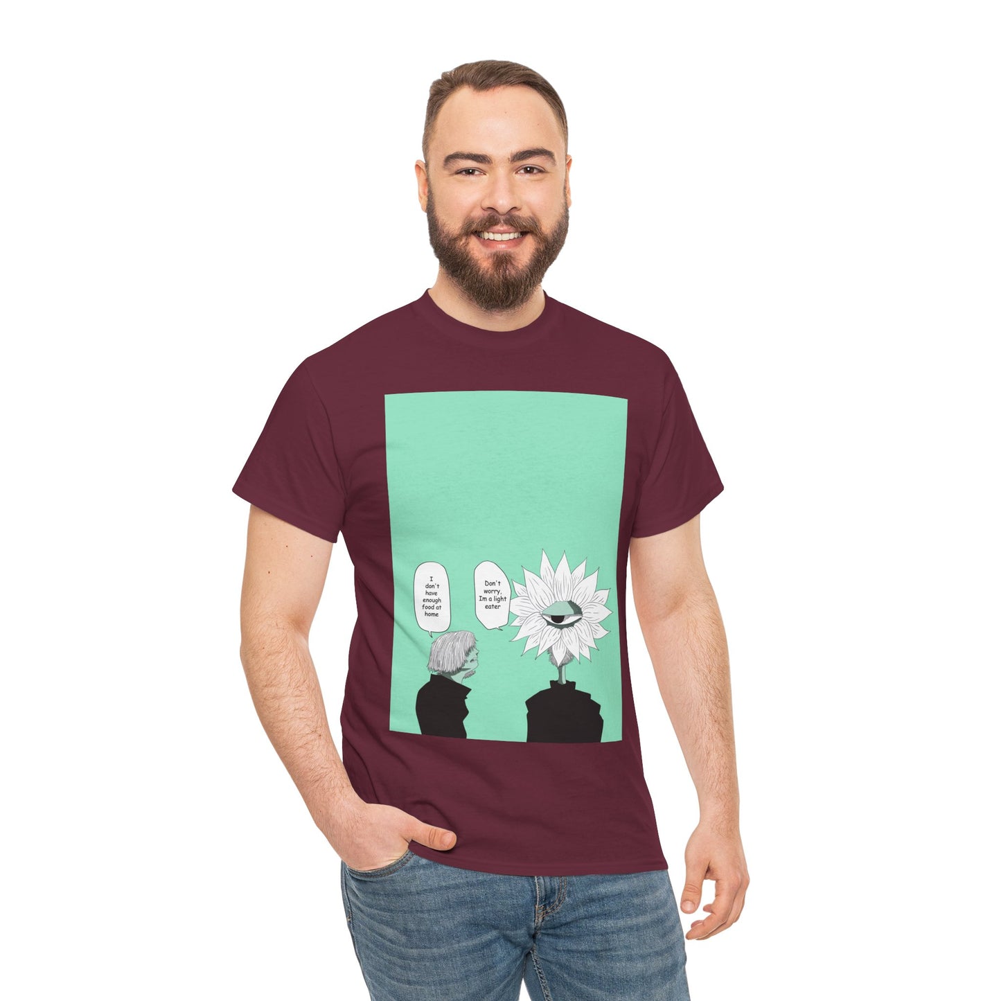 Floral Head Comic Tee — "You Okay?" Graphic T‑Shirt