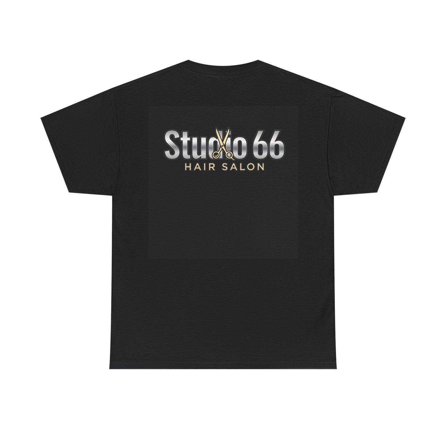 Studio 66 Hair Salon Tee – Logo Scissors Graphic T-Shirt