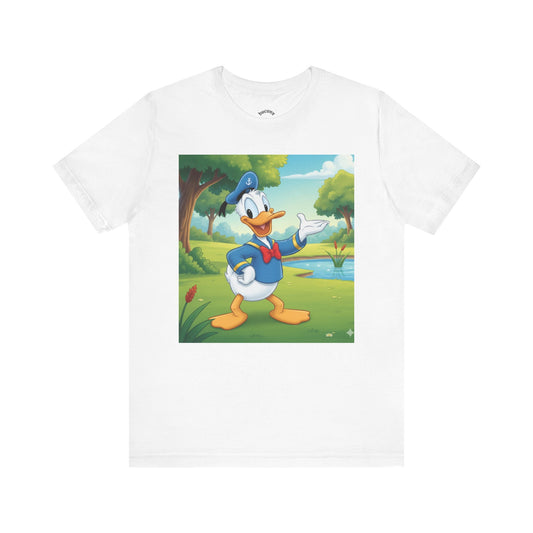 Donald Duck Graphic Tee - Fun Unisex Jersey T-Shirt for Disney Fans, Casual Wear, Gift for Birthdays, Disney Park Outfits, Summer Style