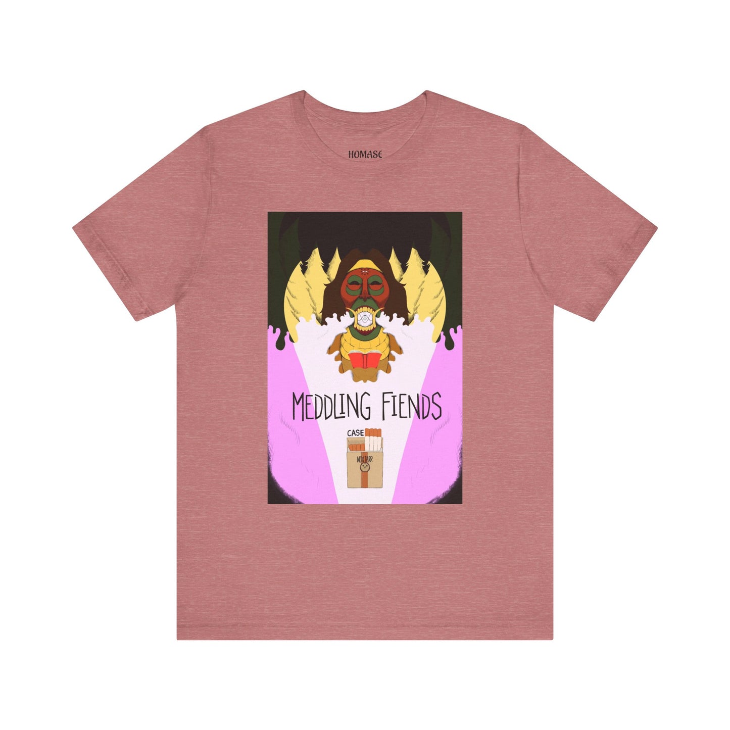 Meddling Fiends T-Shirt, Unisex Graphic Tee, Fun Casual Wear, Quirky Gift Idea, Perfect for Halloween, Lounge on Weekends, Summer Vibes