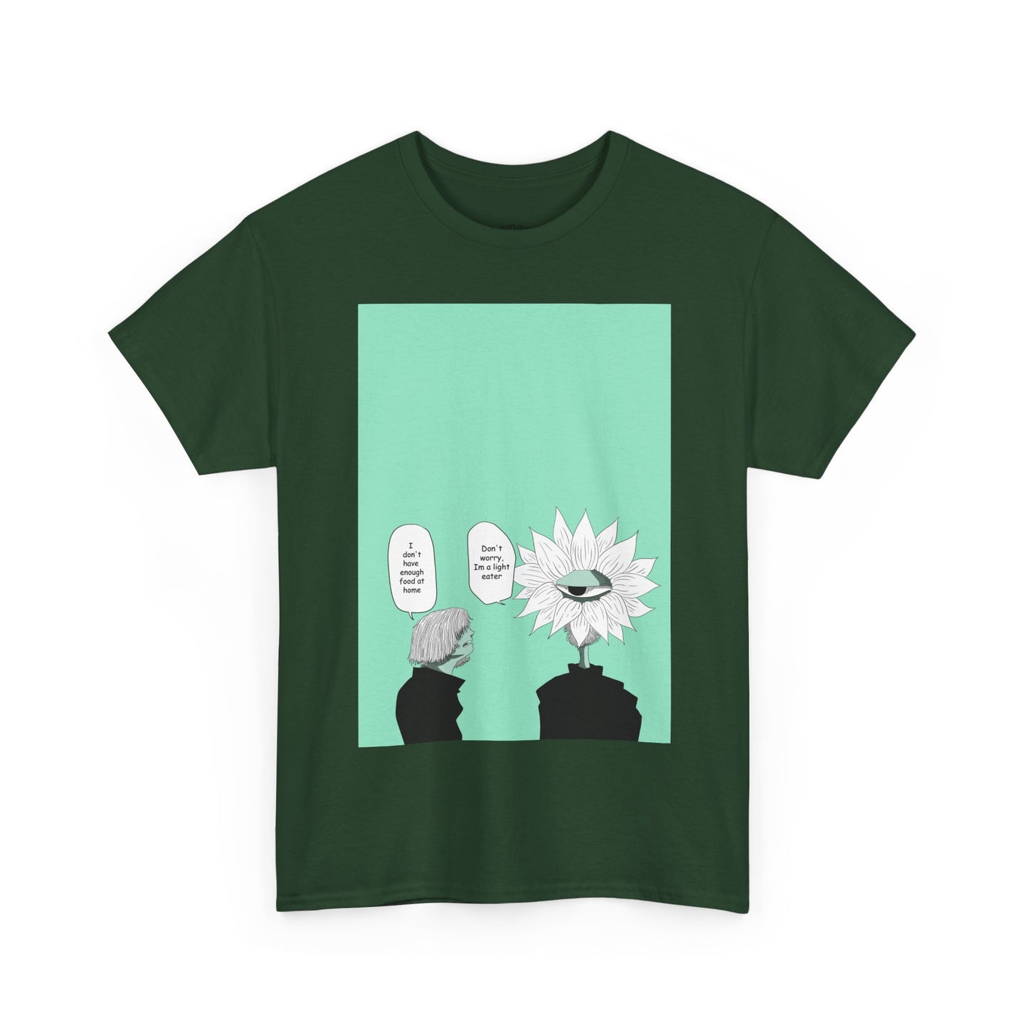 Floral Head Comic Tee — "You Okay?" Graphic T‑Shirt