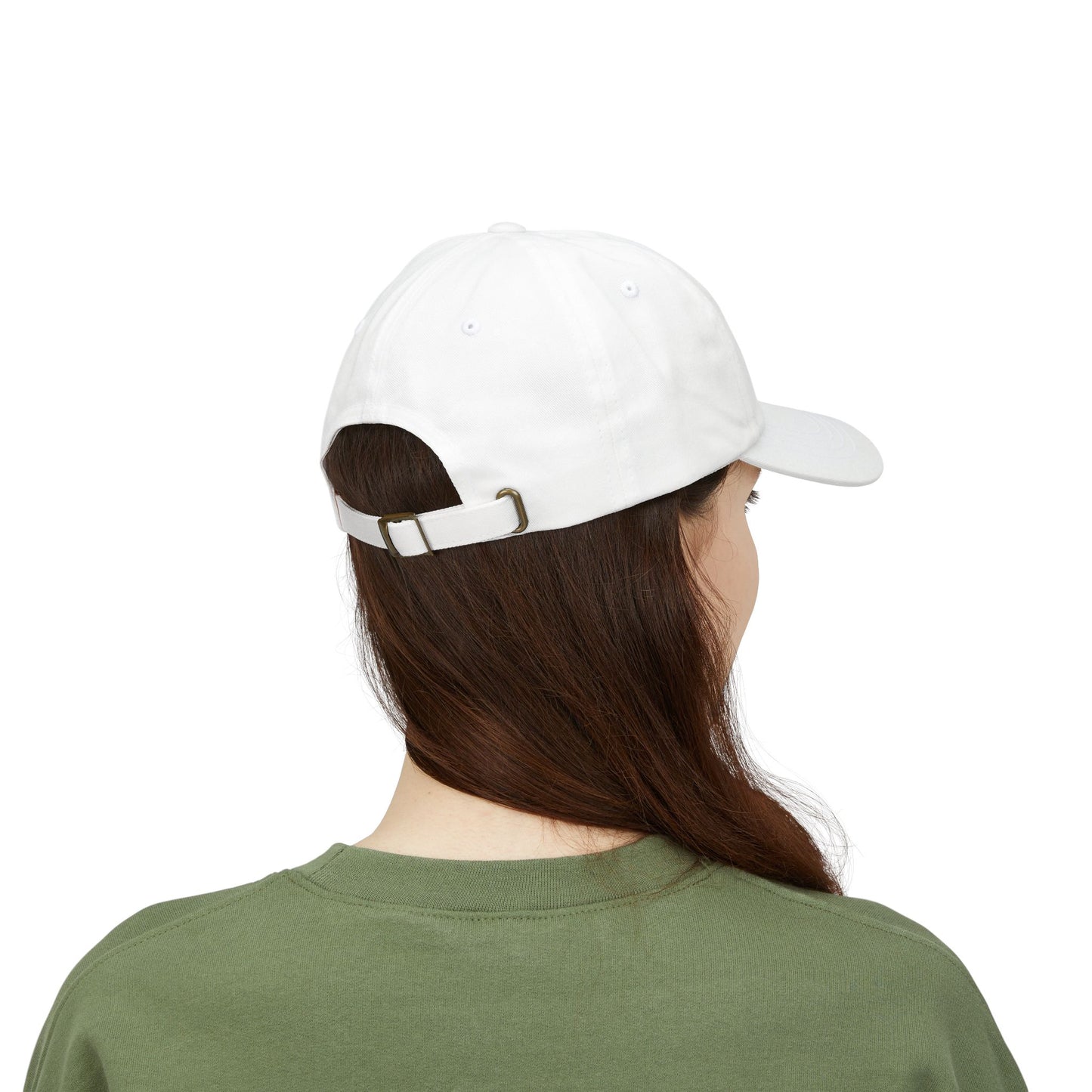 Bucanzz Embroidered Classic Dad Cap – White Adjustable Logo Hat