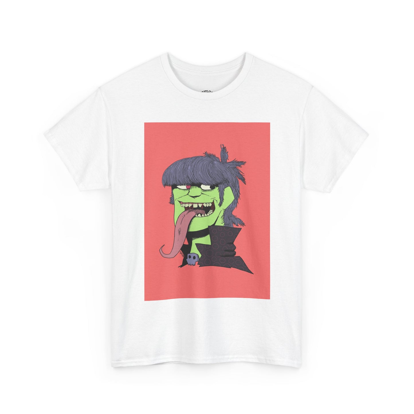 Graphic Tee — Green Punk Monster Illustration