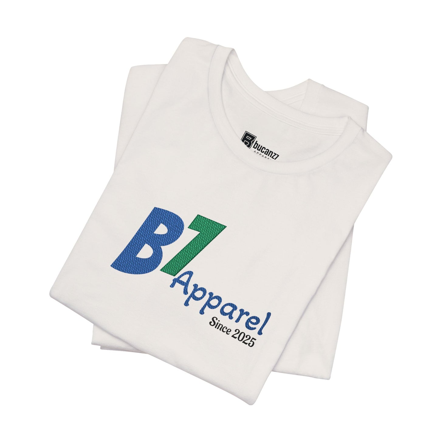 B7 Apparel Logo Tee — Classic White Short Sleeve Shirt