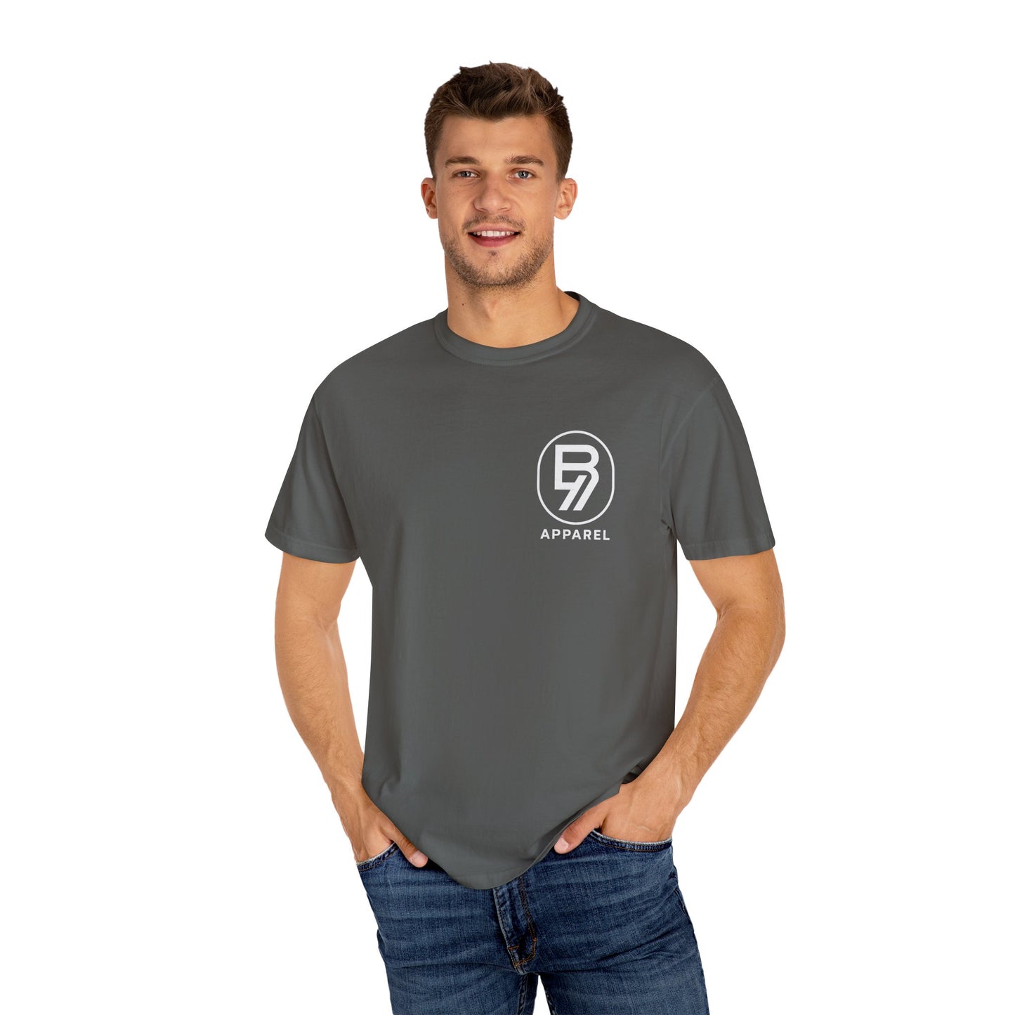 Bucanz7 Apparel Logo T-Shirt — Garment-Dyed Classic Tee