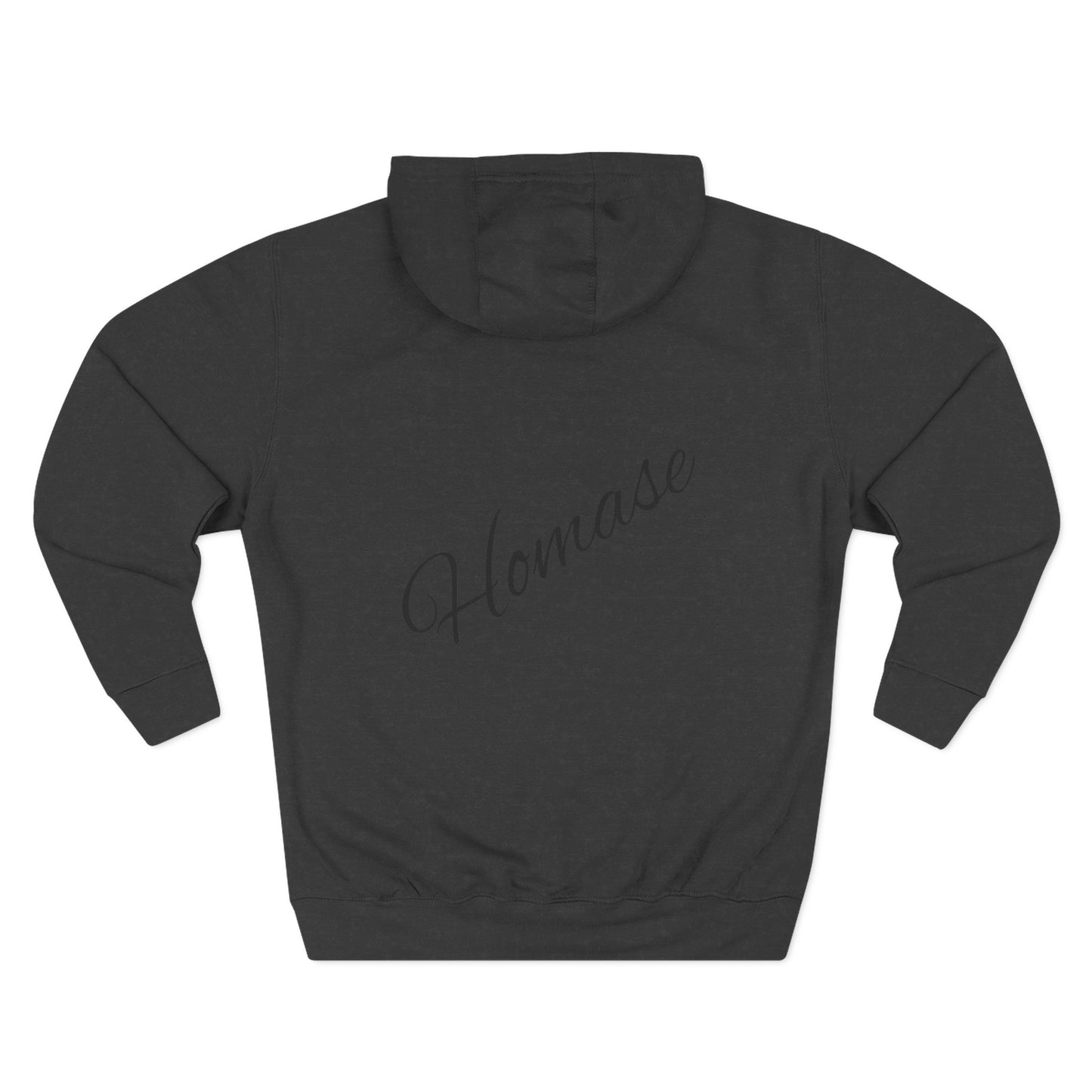 Artistic Fleece Hoodie with 'Homase' Design - Cozy Casual Wear