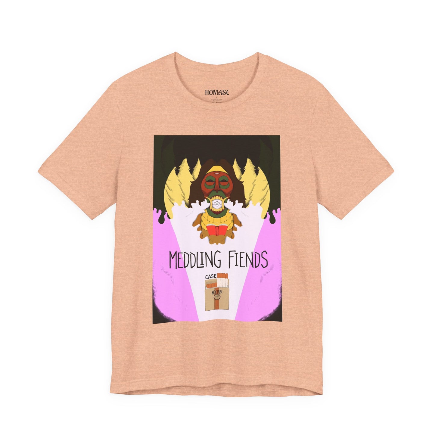 Meddling Fiends T-Shirt, Unisex Graphic Tee, Fun Casual Wear, Quirky Gift Idea, Perfect for Halloween, Lounge on Weekends, Summer Vibes