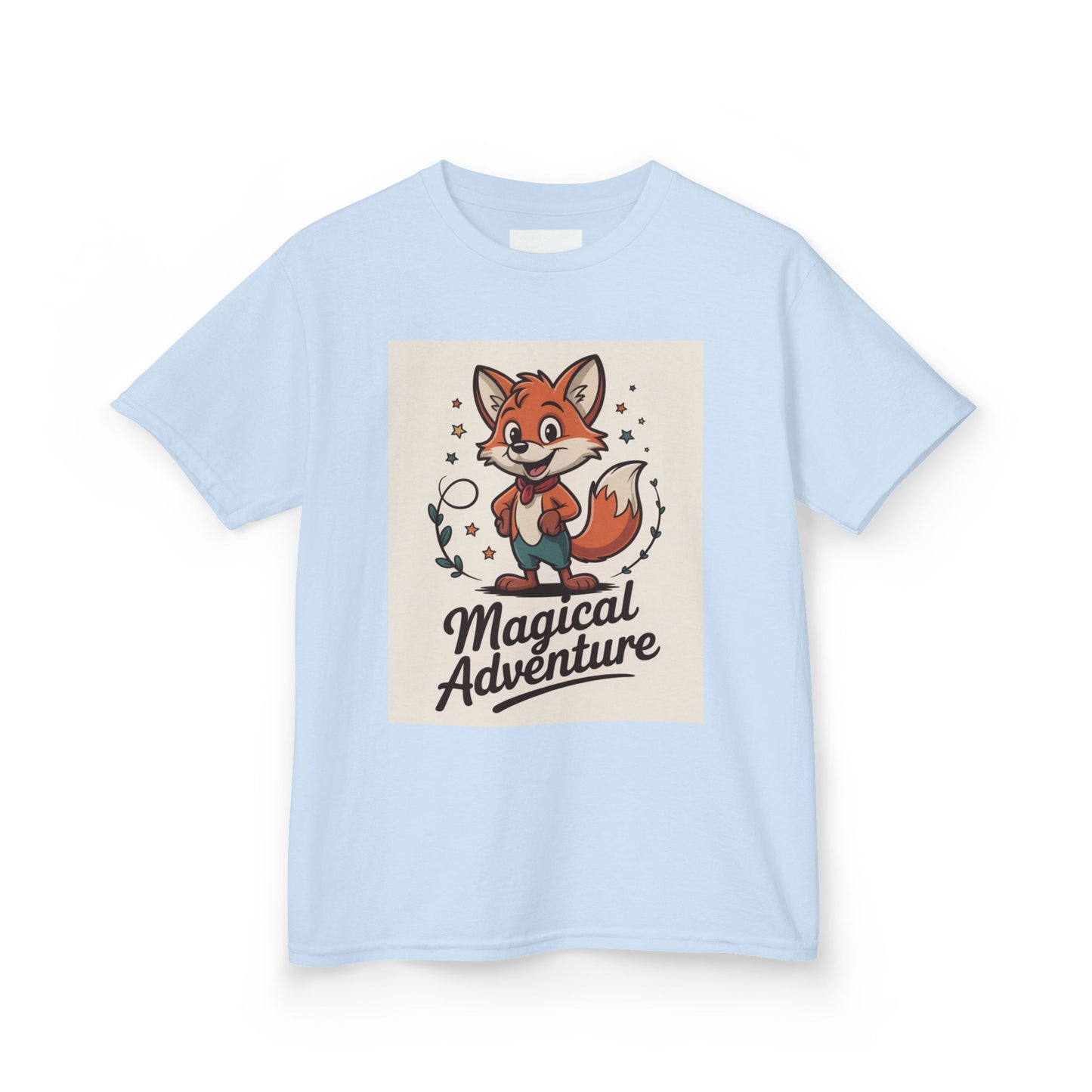 Kids Cotton Tee - Magical Adventure Fox Design