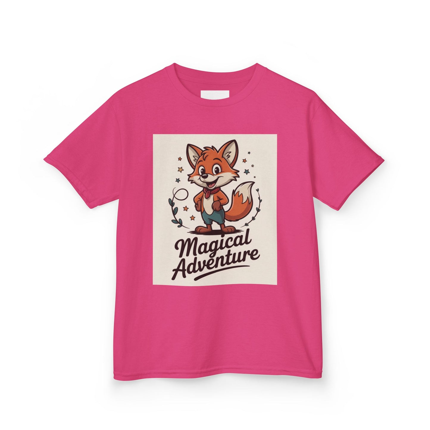 Kids Cotton Tee - Magical Adventure Fox Design