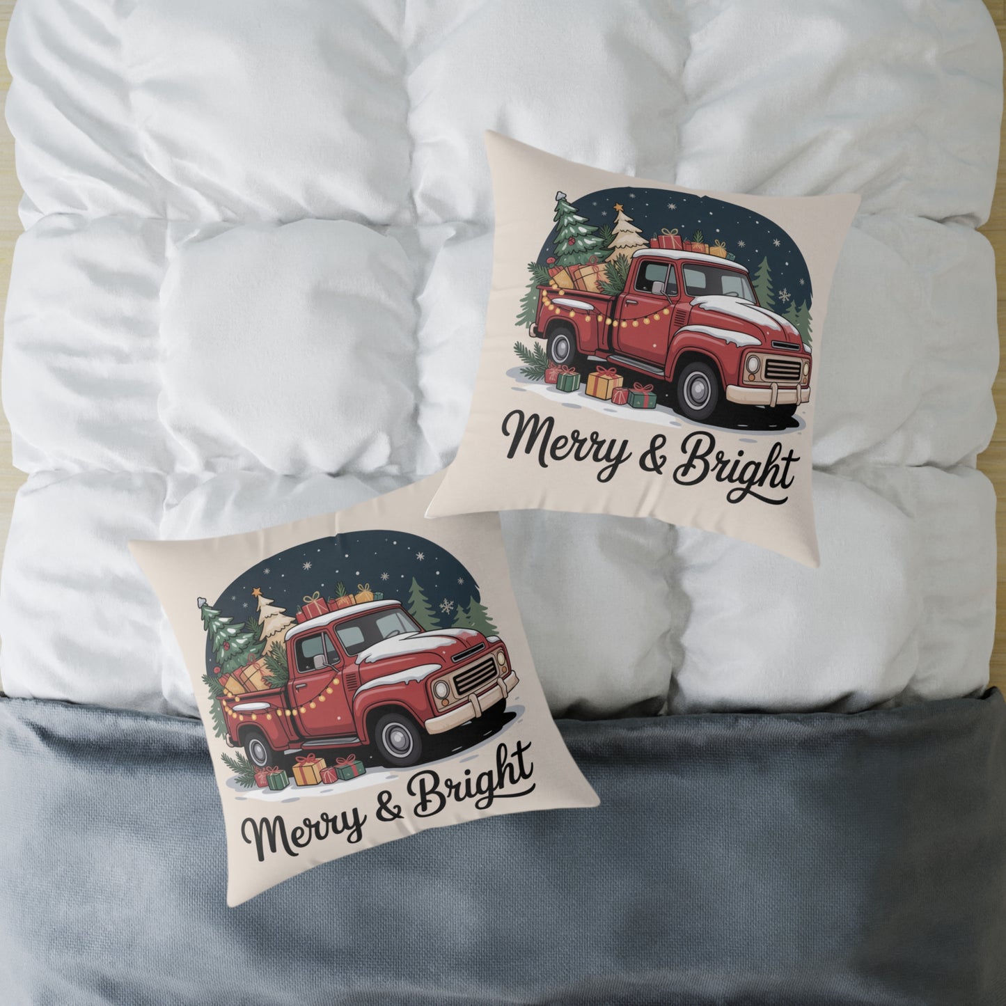 Merry & Bright Holiday Pillow