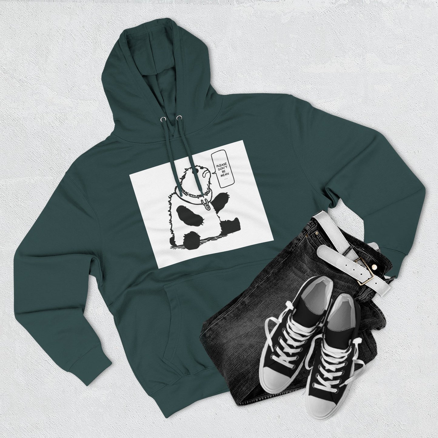 Cute Panda Fleece Hoodie - Keep Calm and Chill