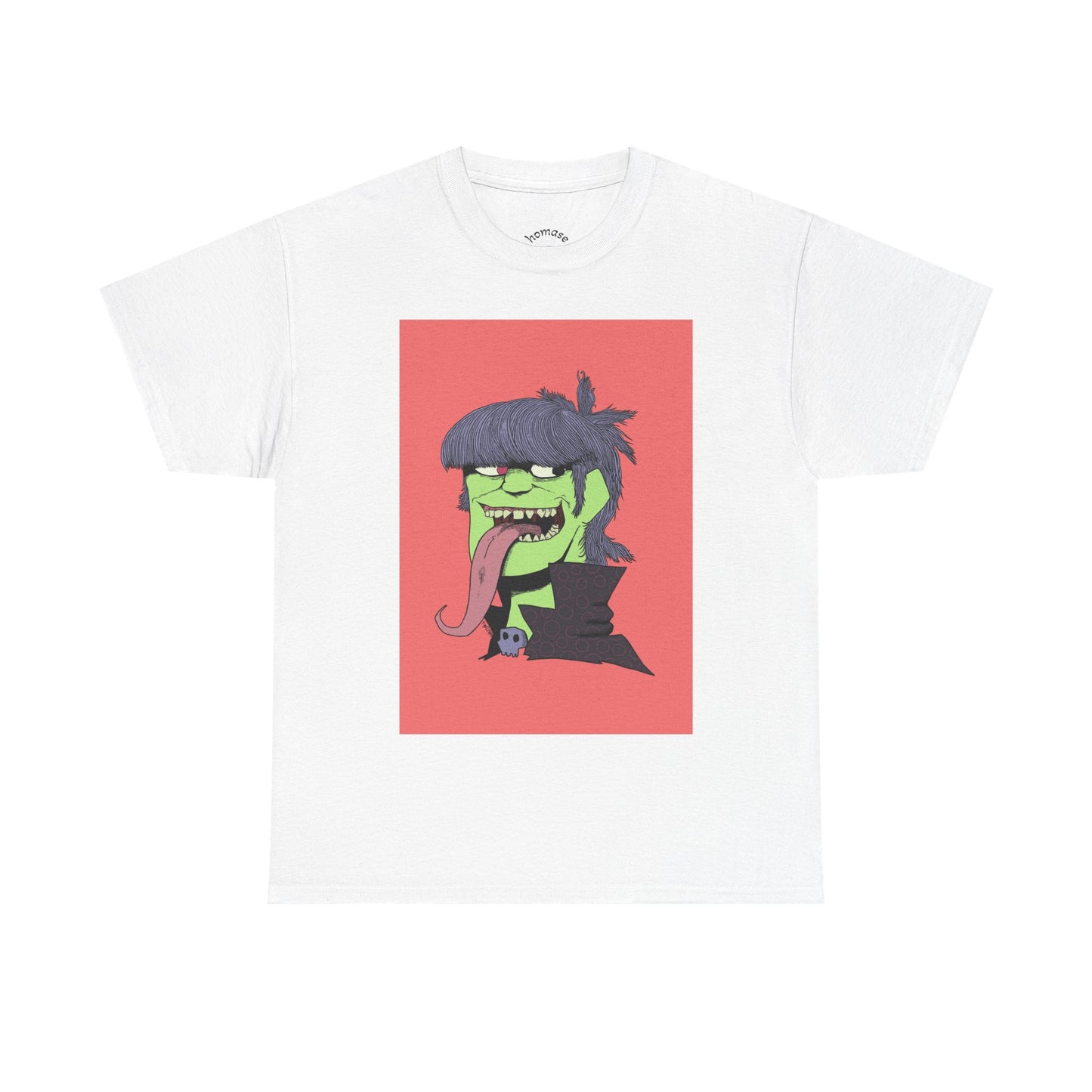 Graphic Tee — Green Punk Monster Illustration