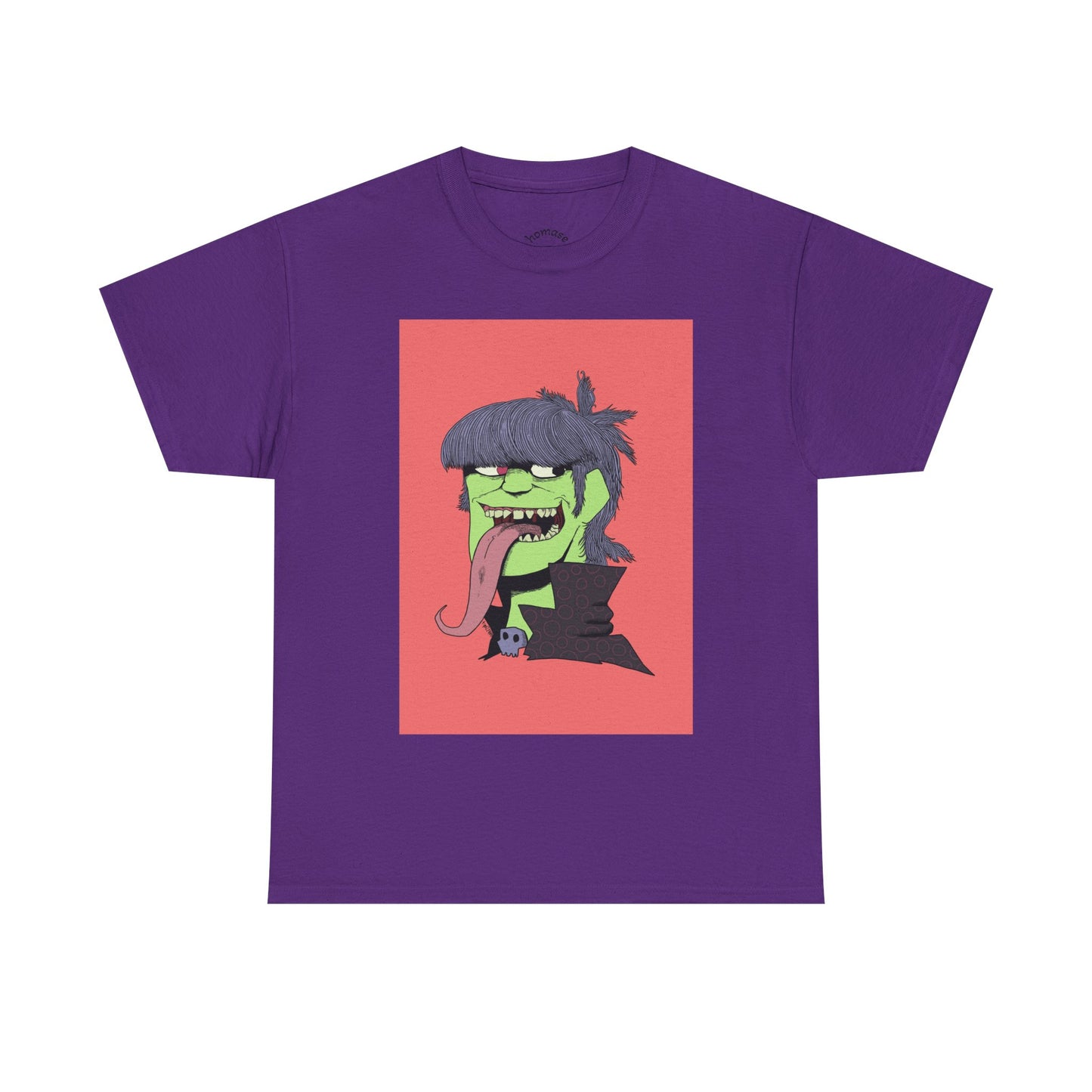 Graphic Tee — Green Punk Monster Illustration