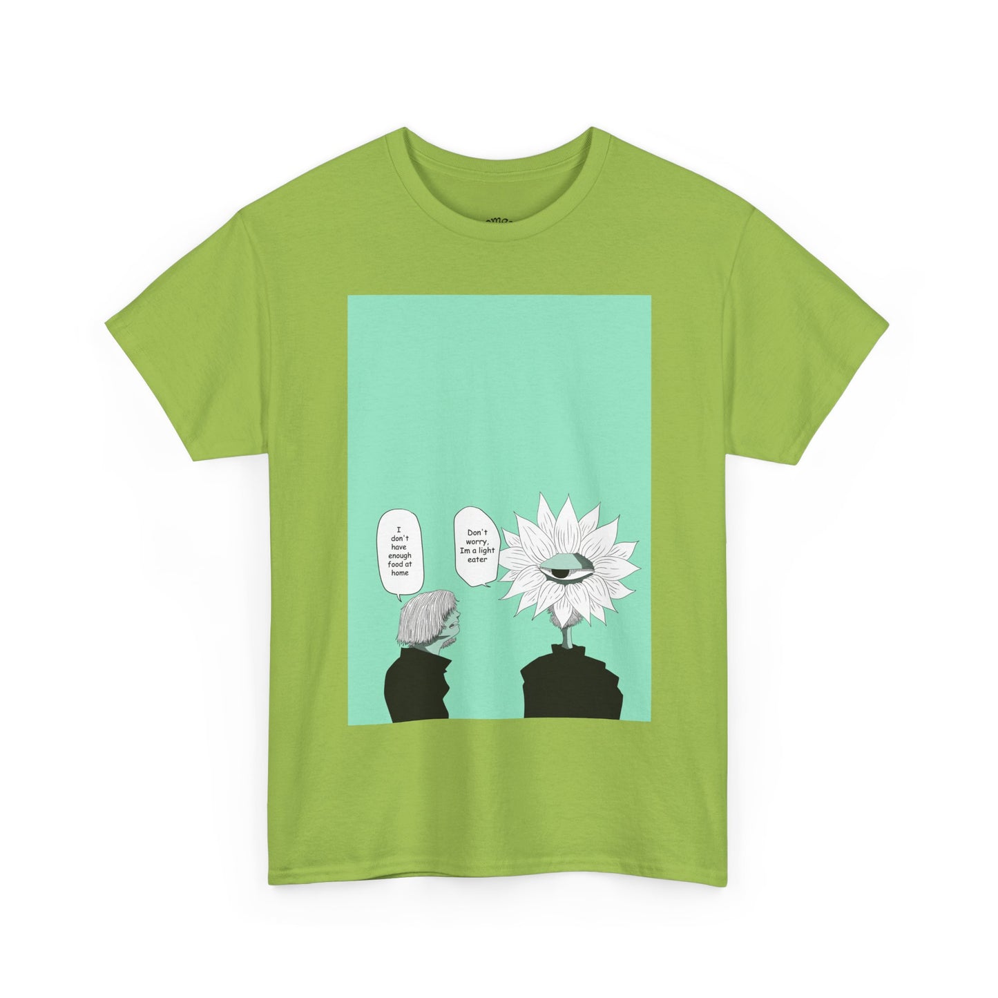 Floral Head Comic Tee — "You Okay?" Graphic T‑Shirt