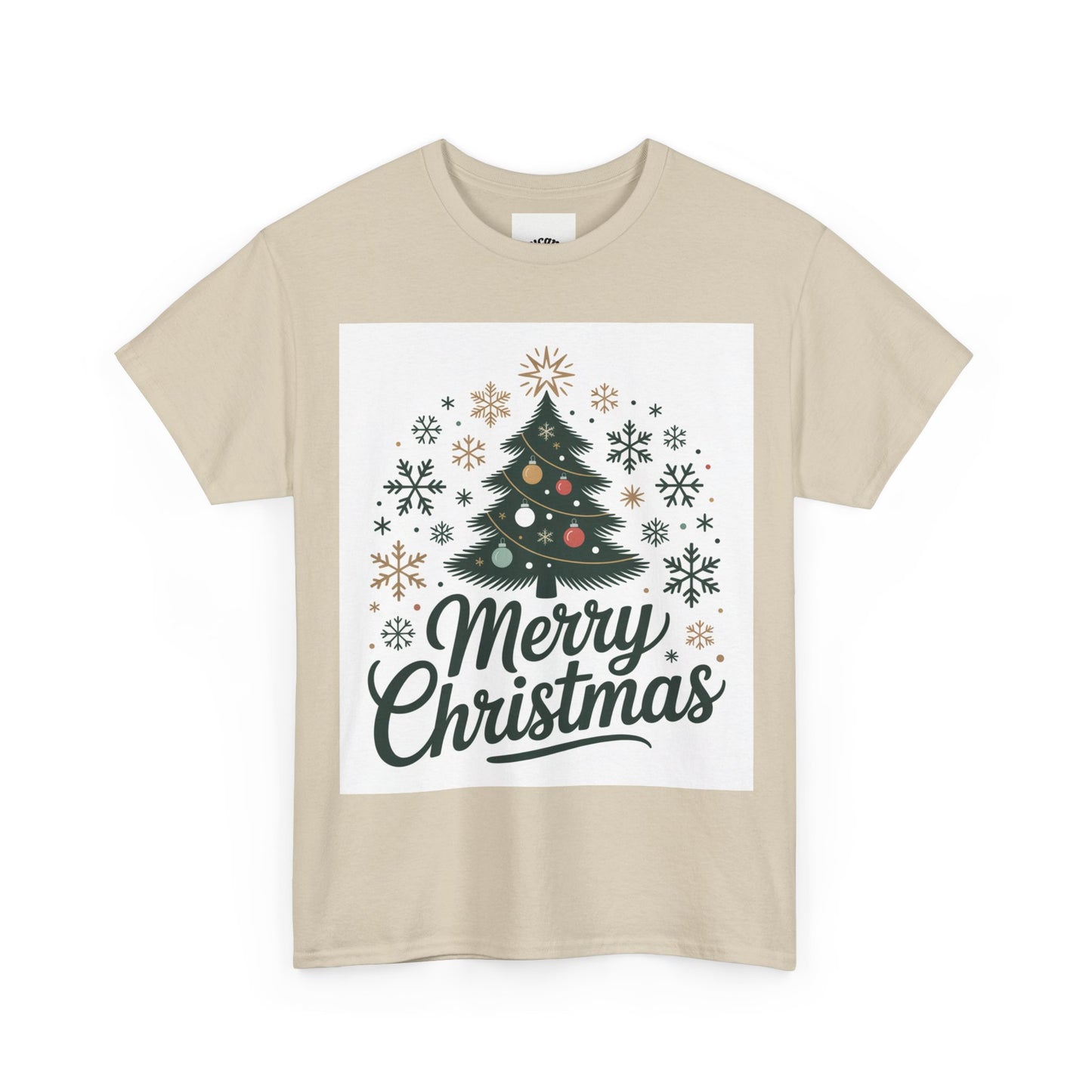 Merry Christmas Unisex Heavy Cotton Tee