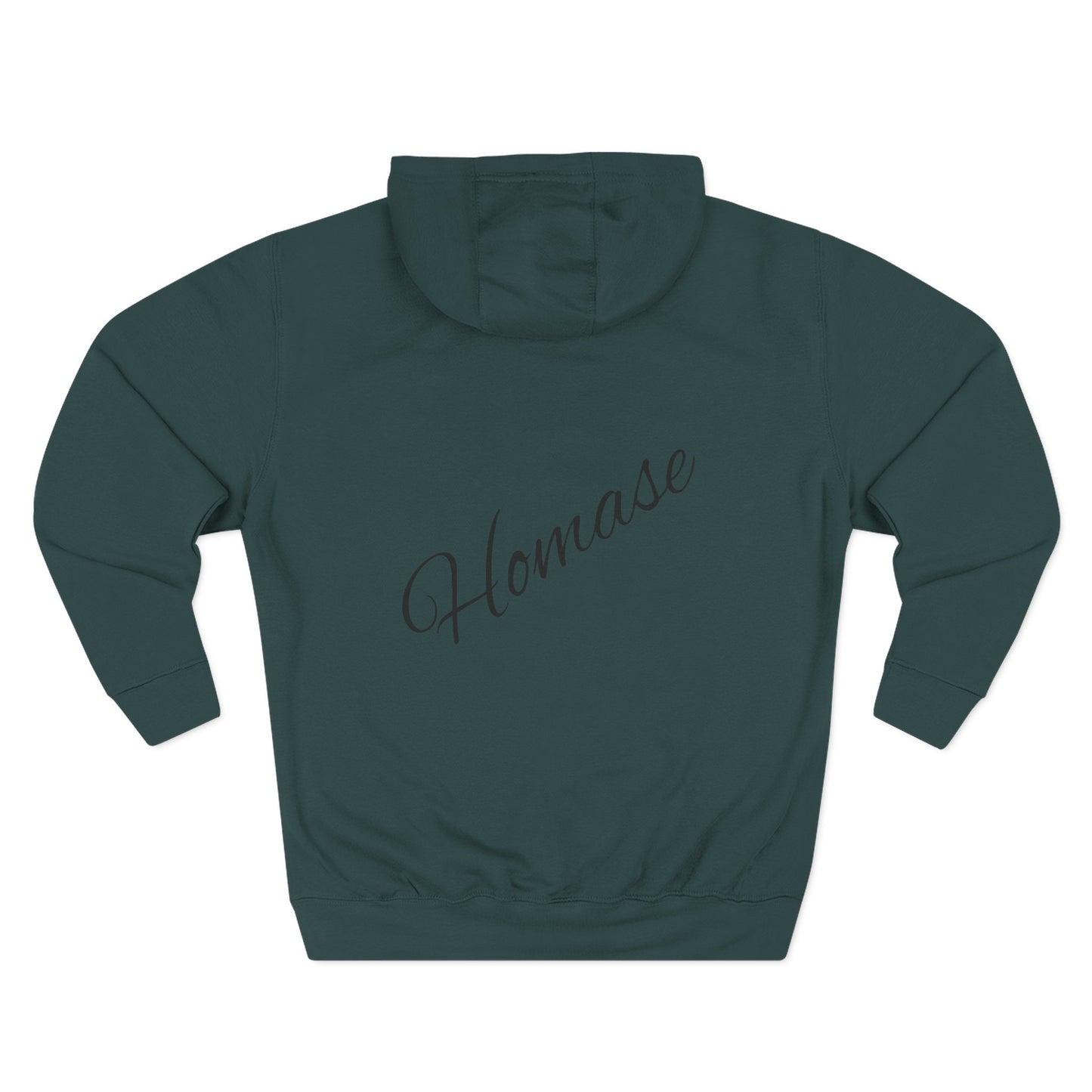 Artistic Fleece Hoodie with 'Homase' Design - Cozy Casual Wear