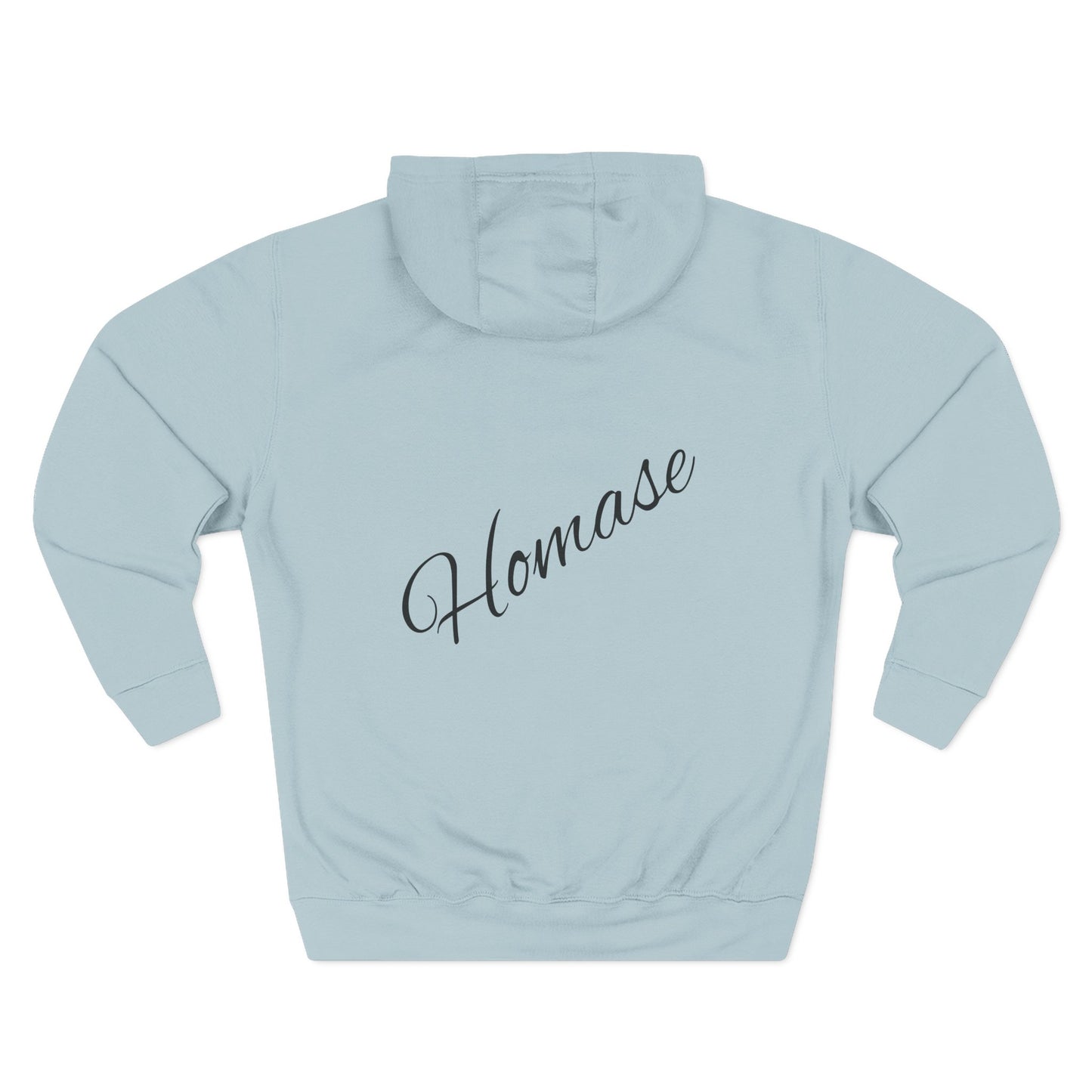 Artistic Fleece Hoodie with 'Homase' Design - Cozy Casual Wear