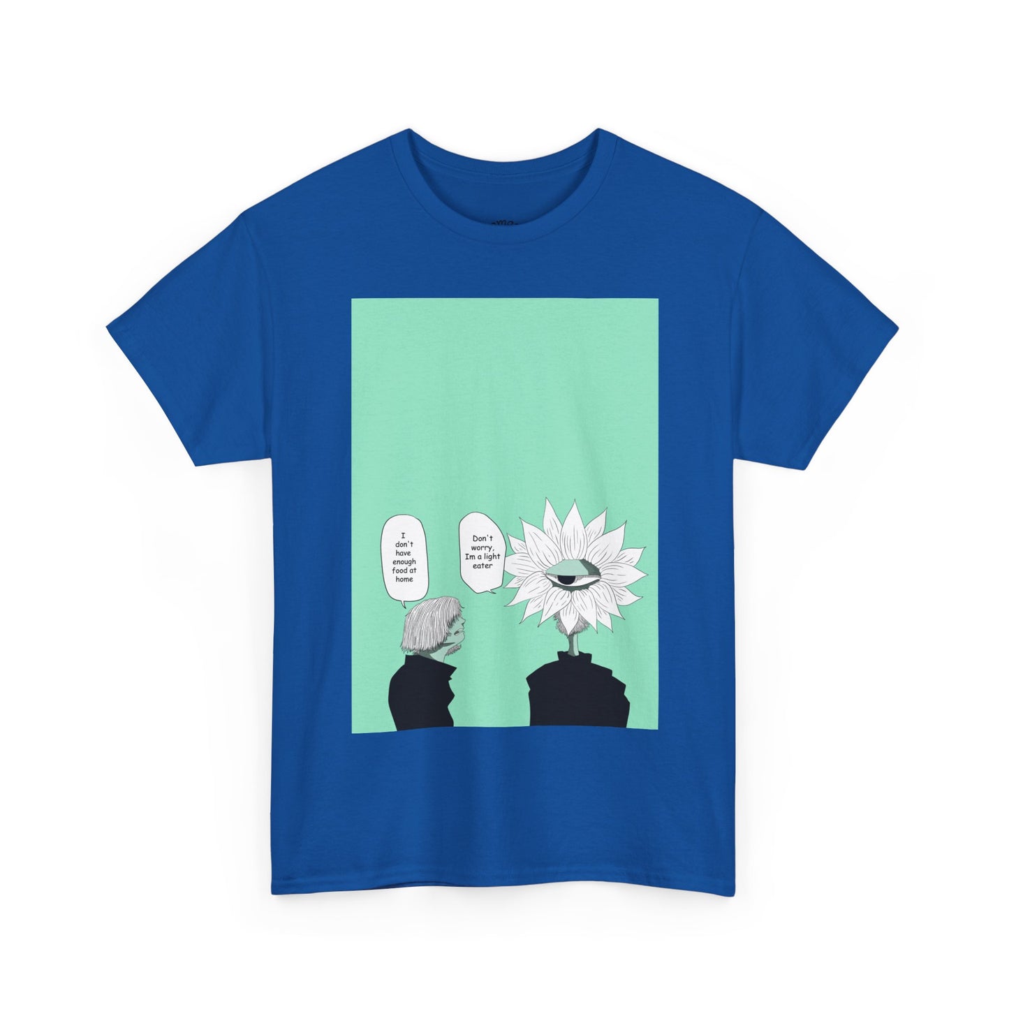 Floral Head Comic Tee — "You Okay?" Graphic T‑Shirt