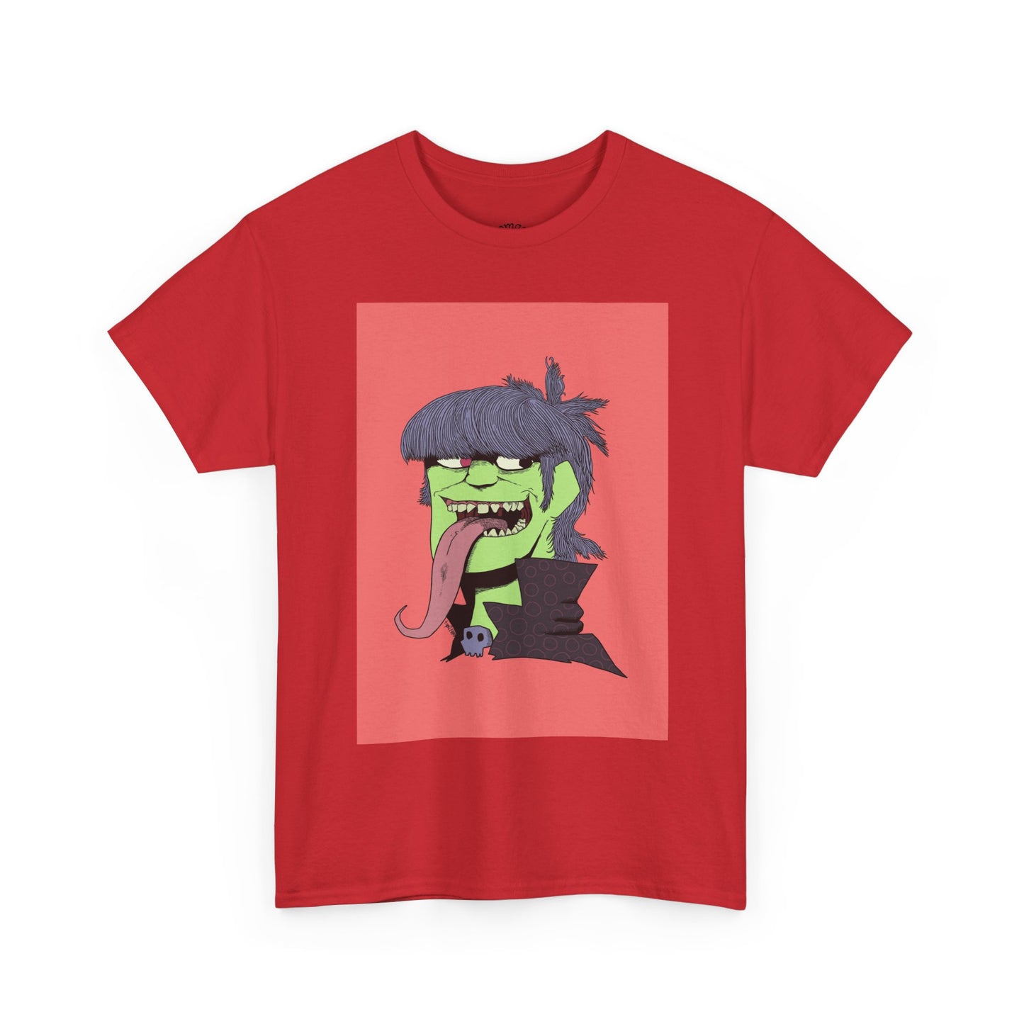 Graphic Tee — Green Punk Monster Illustration