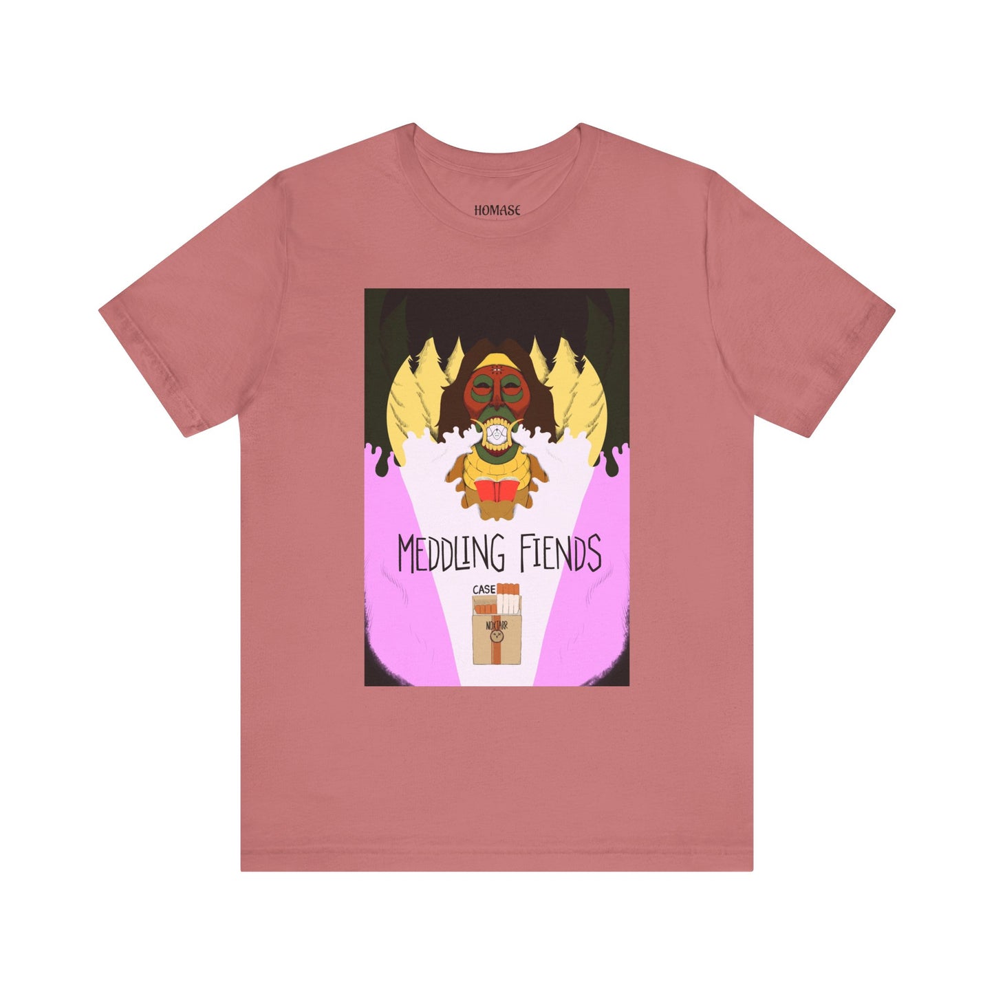 Meddling Fiends T-Shirt, Unisex Graphic Tee, Fun Casual Wear, Quirky Gift Idea, Perfect for Halloween, Lounge on Weekends, Summer Vibes