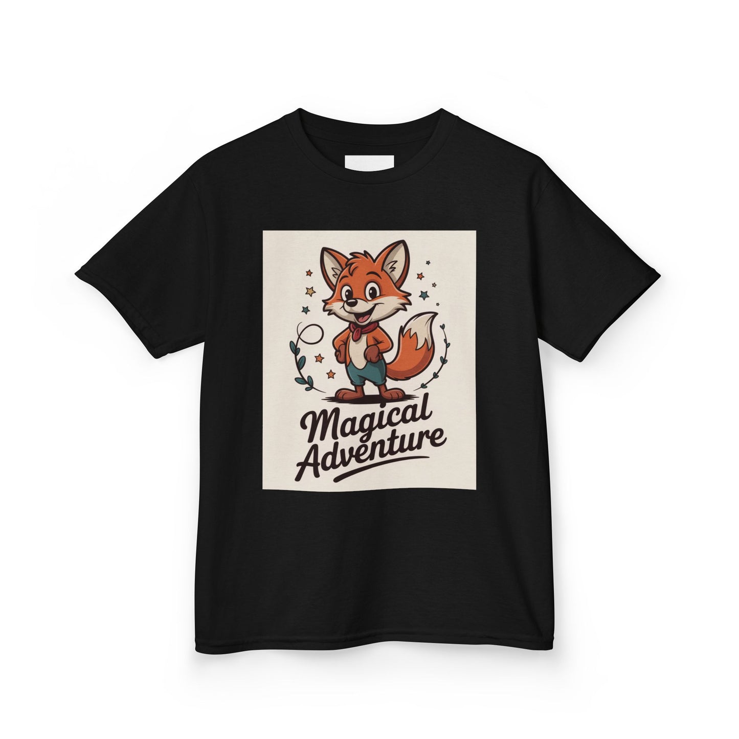 Kids Cotton Tee - Magical Adventure Fox Design