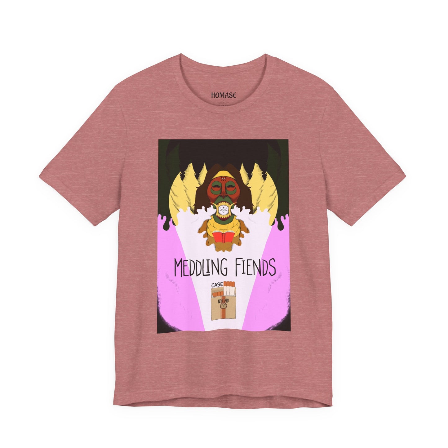 Meddling Fiends T-Shirt, Unisex Graphic Tee, Fun Casual Wear, Quirky Gift Idea, Perfect for Halloween, Lounge on Weekends, Summer Vibes