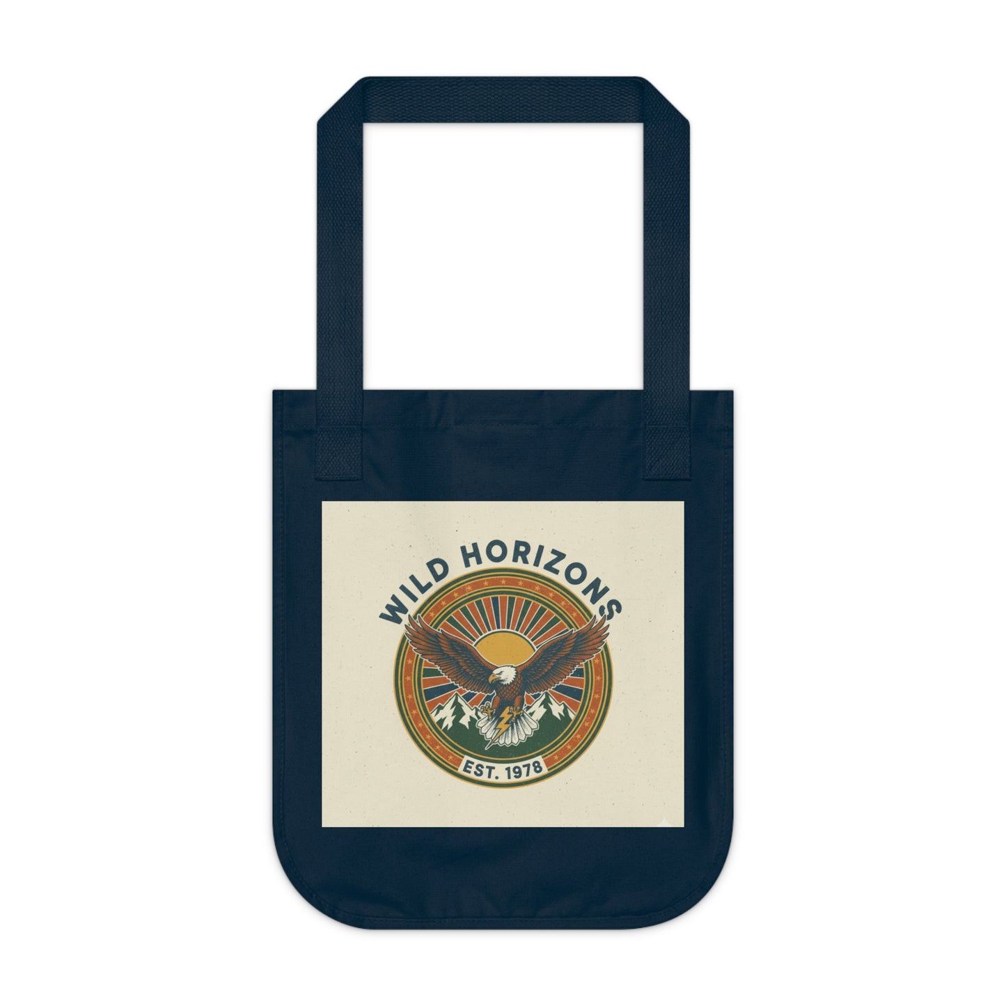 Wild Horizons Organic Canvas Tote Bag - Eco-Friendly Carryall for Adventure Lovers