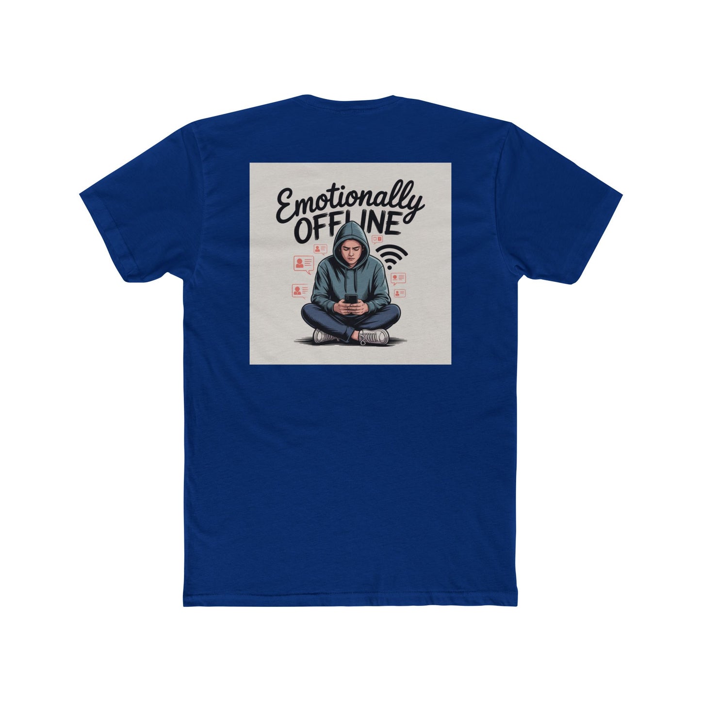Emotionally Offline Tee — Graphic Casual Crew Shirt