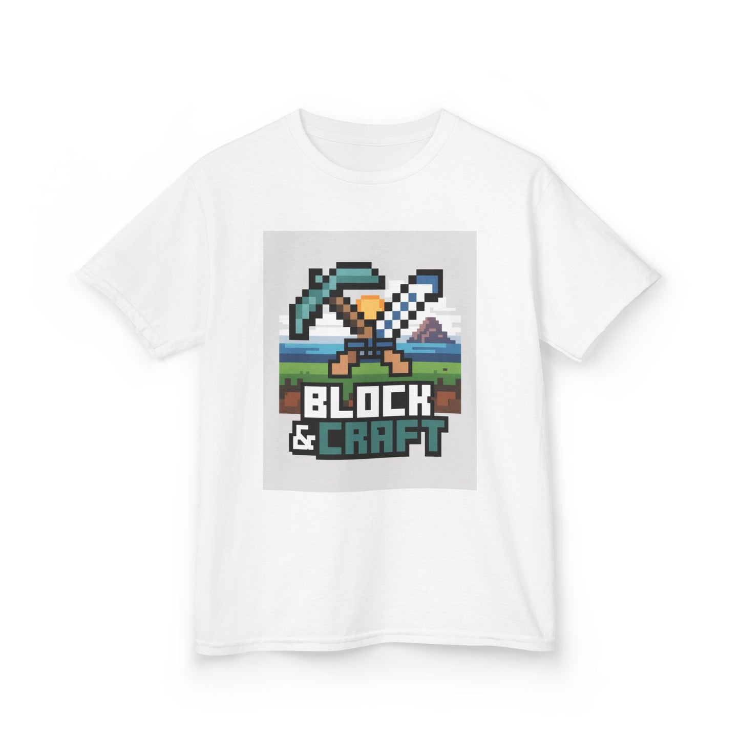 Kids Block & Craft Tee - Fun Gamer T-Shirt for Young Explorers