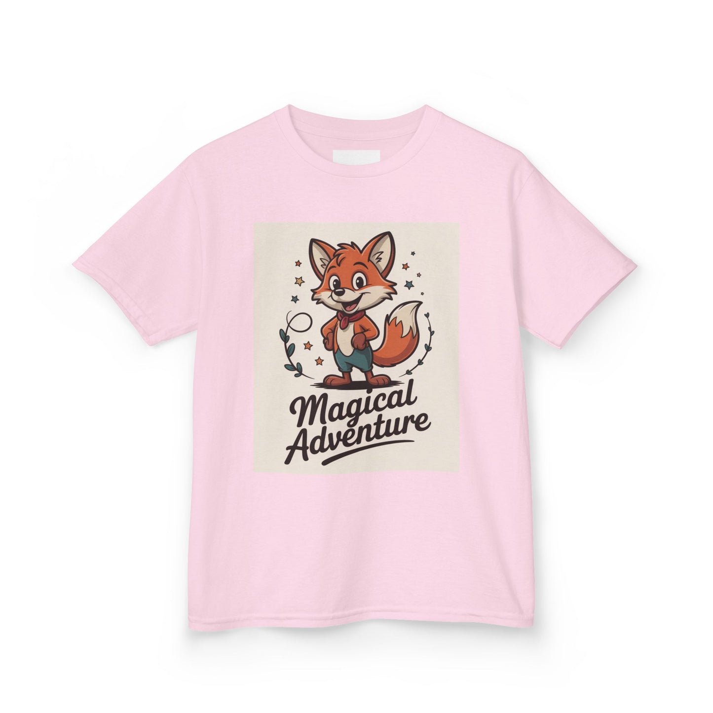Kids Cotton Tee - Magical Adventure Fox Design
