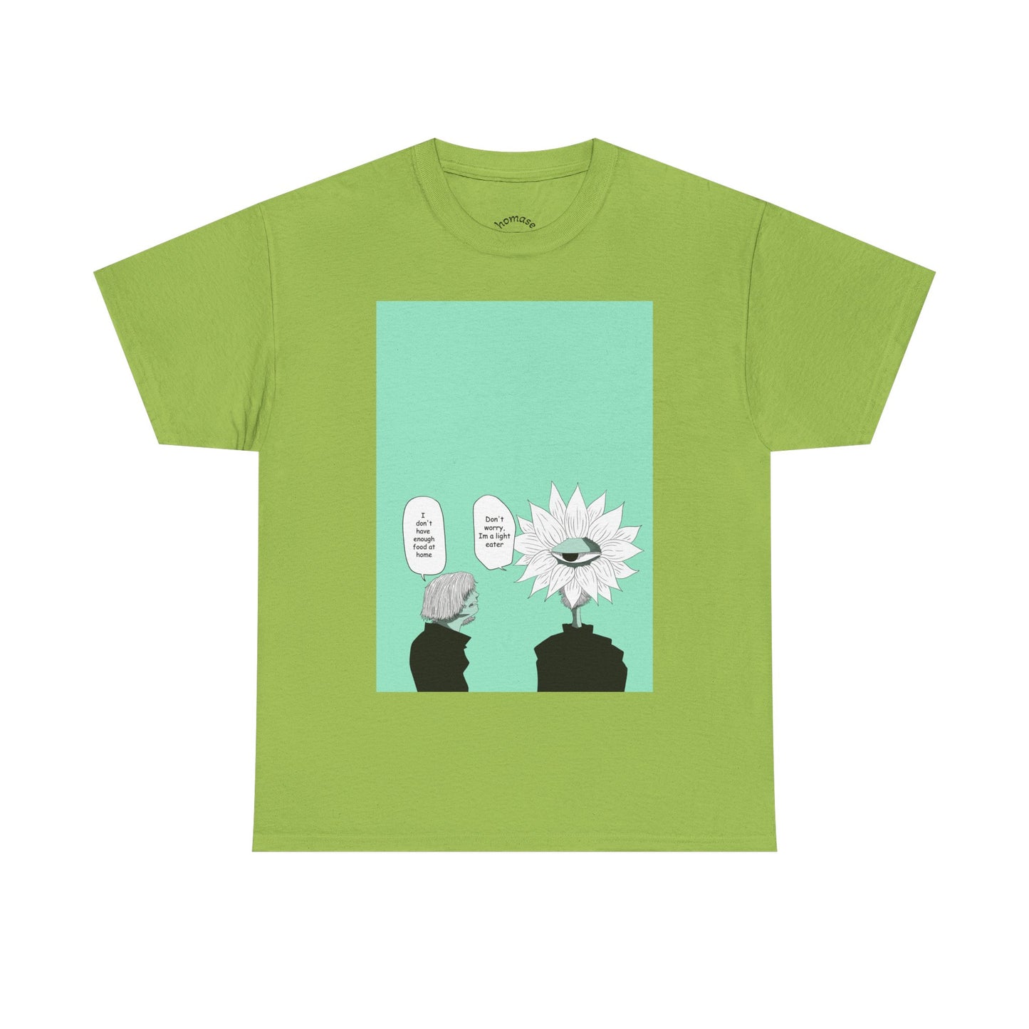 Floral Head Comic Tee — "You Okay?" Graphic T‑Shirt