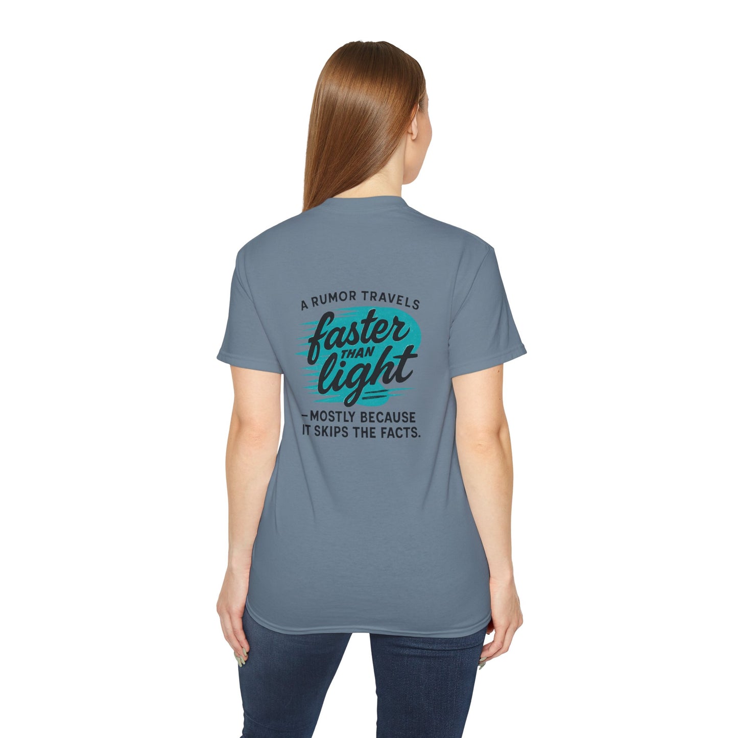 T‑Shirt — “A Rumor Travels Faster Than Light” Graphic Tee