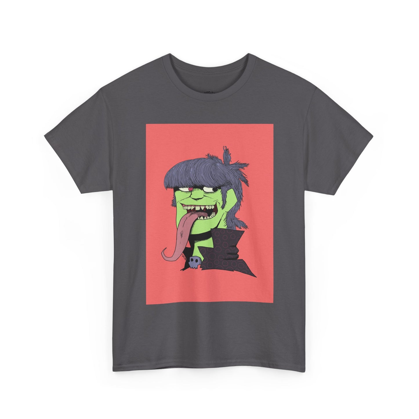Graphic Tee — Green Punk Monster Illustration