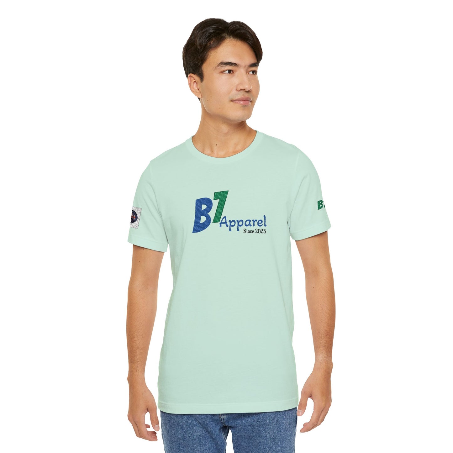 B7 Apparel Logo Tee — Classic White Short Sleeve Shirt