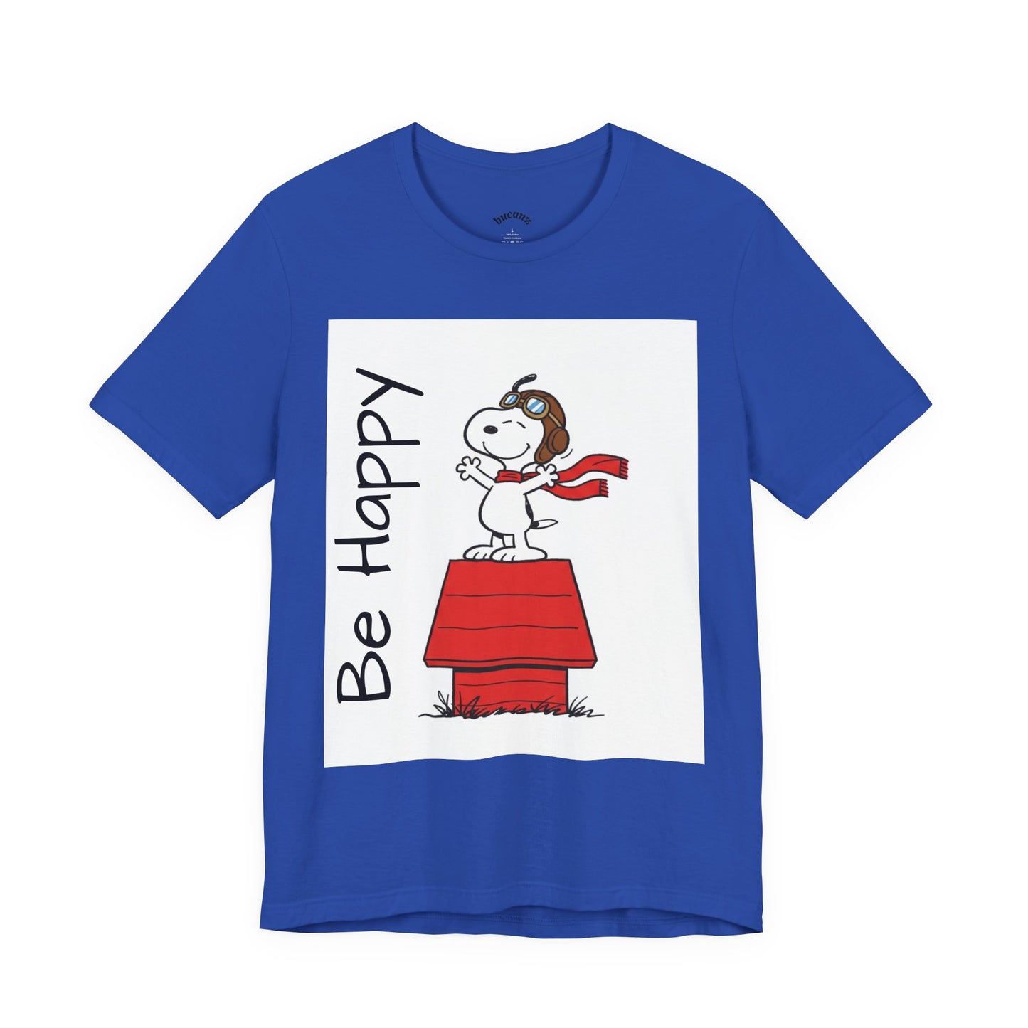 Cute & Inspirational 'Be Happy' Tee for Daily Wear, Fun Gift for Friends, Motivational Shirt, Casual Outfit, Encouraging Apparel