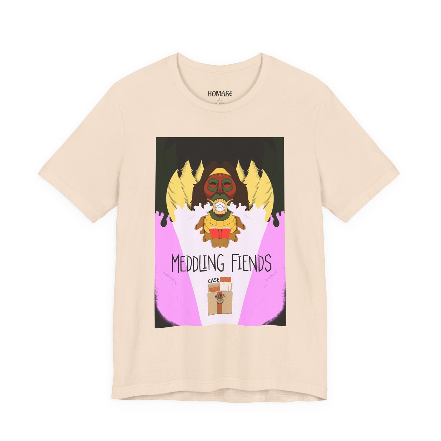 Meddling Fiends T-Shirt, Unisex Graphic Tee, Fun Casual Wear, Quirky Gift Idea, Perfect for Halloween, Lounge on Weekends, Summer Vibes