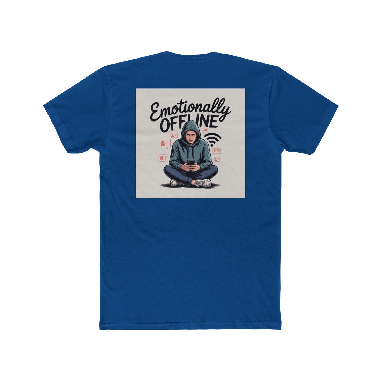 Emotionally Offline Tee — Graphic Casual Crew Shirt
