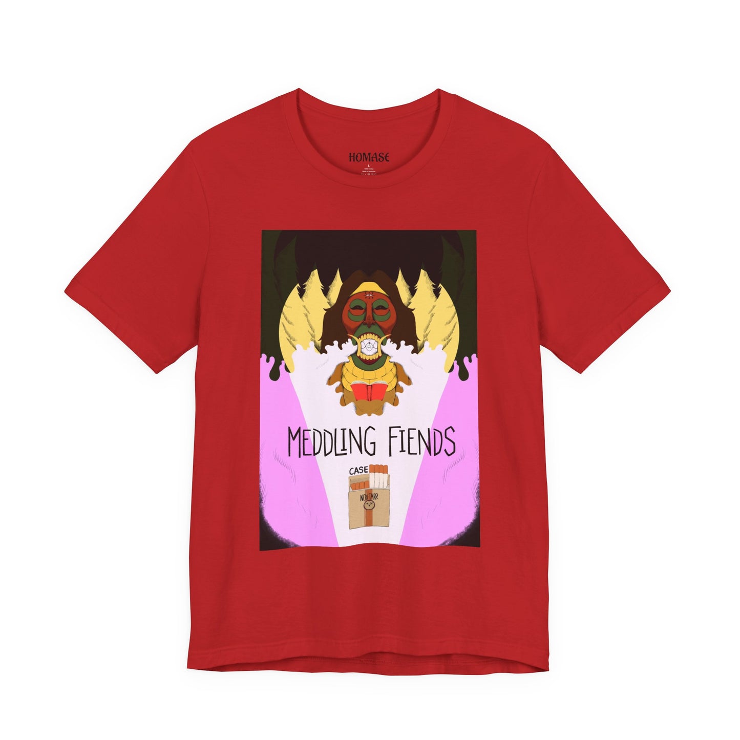 Meddling Fiends T-Shirt, Unisex Graphic Tee, Fun Casual Wear, Quirky Gift Idea, Perfect for Halloween, Lounge on Weekends, Summer Vibes