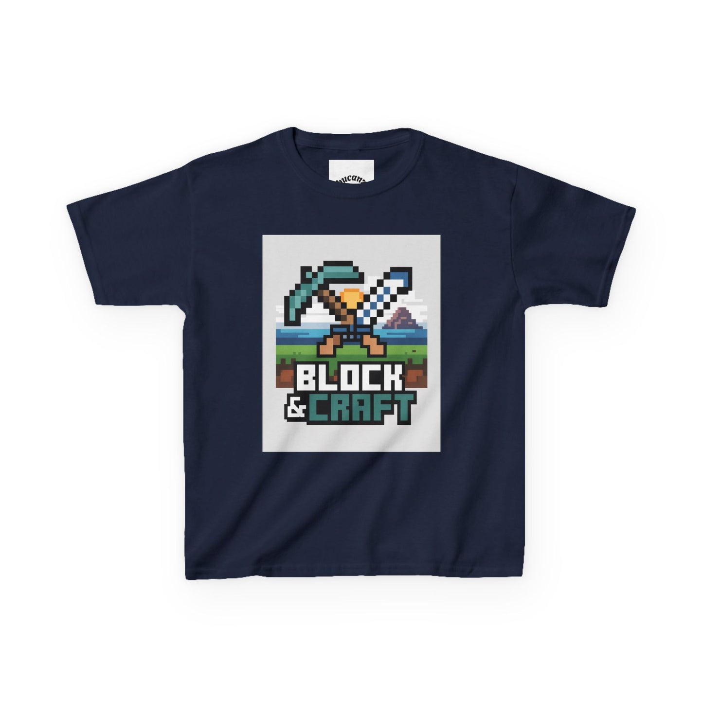 Kids Block & Craft Tee - Fun Gamer T-Shirt for Young Explorers