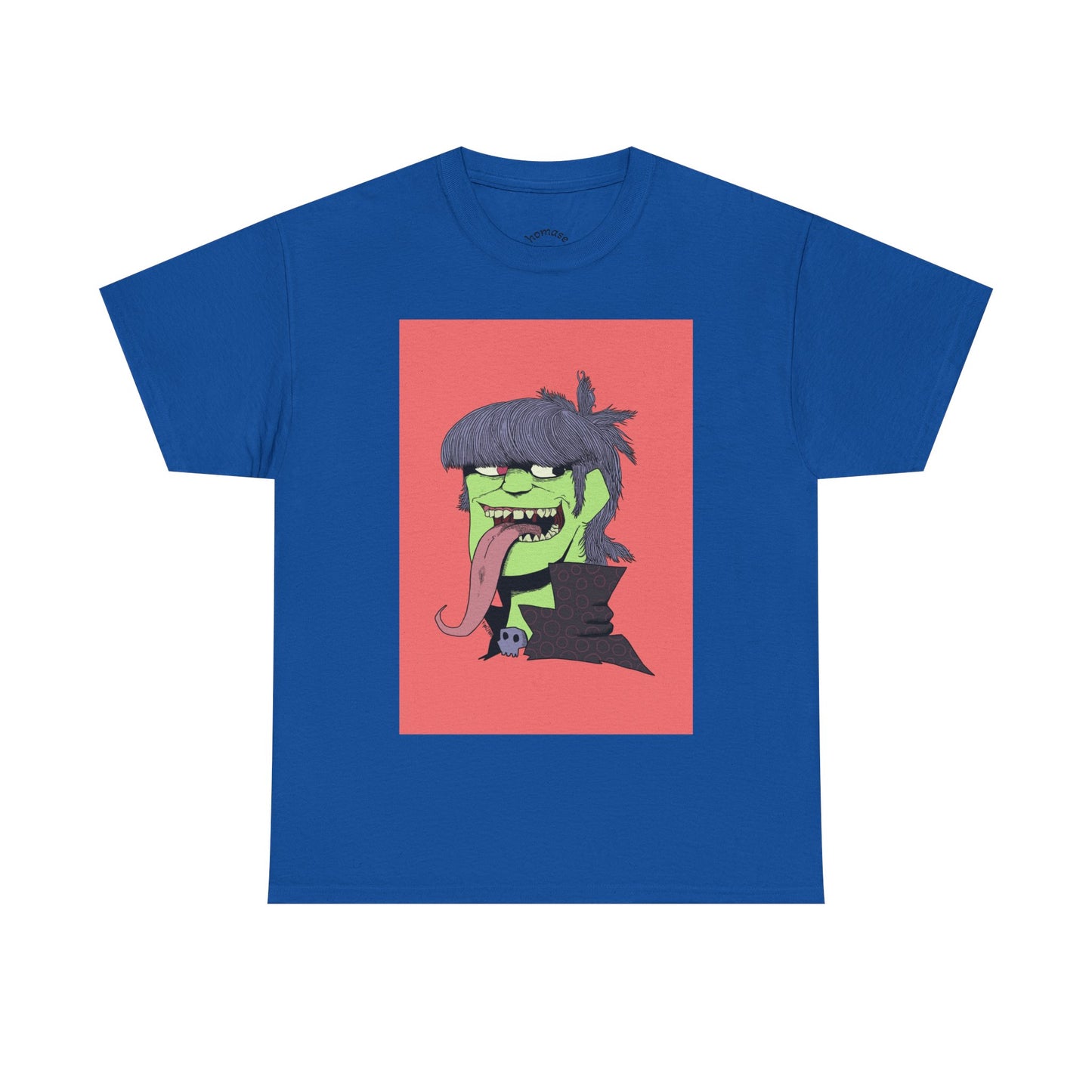 Graphic Tee — Green Punk Monster Illustration