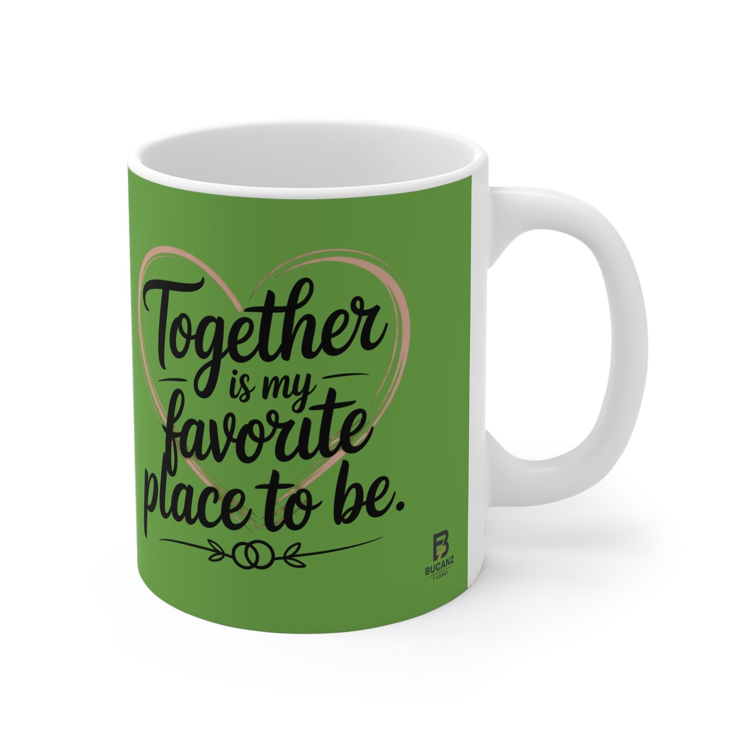 Together Is My Favorite Place To Be Mug — Personalized Couples Photo Coffee Cup