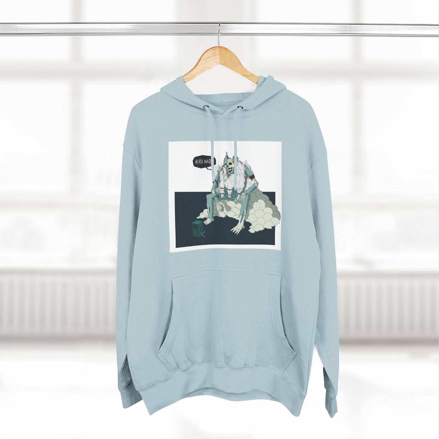 Artistic Fleece Hoodie with 'Homase' Design - Cozy Casual Wear