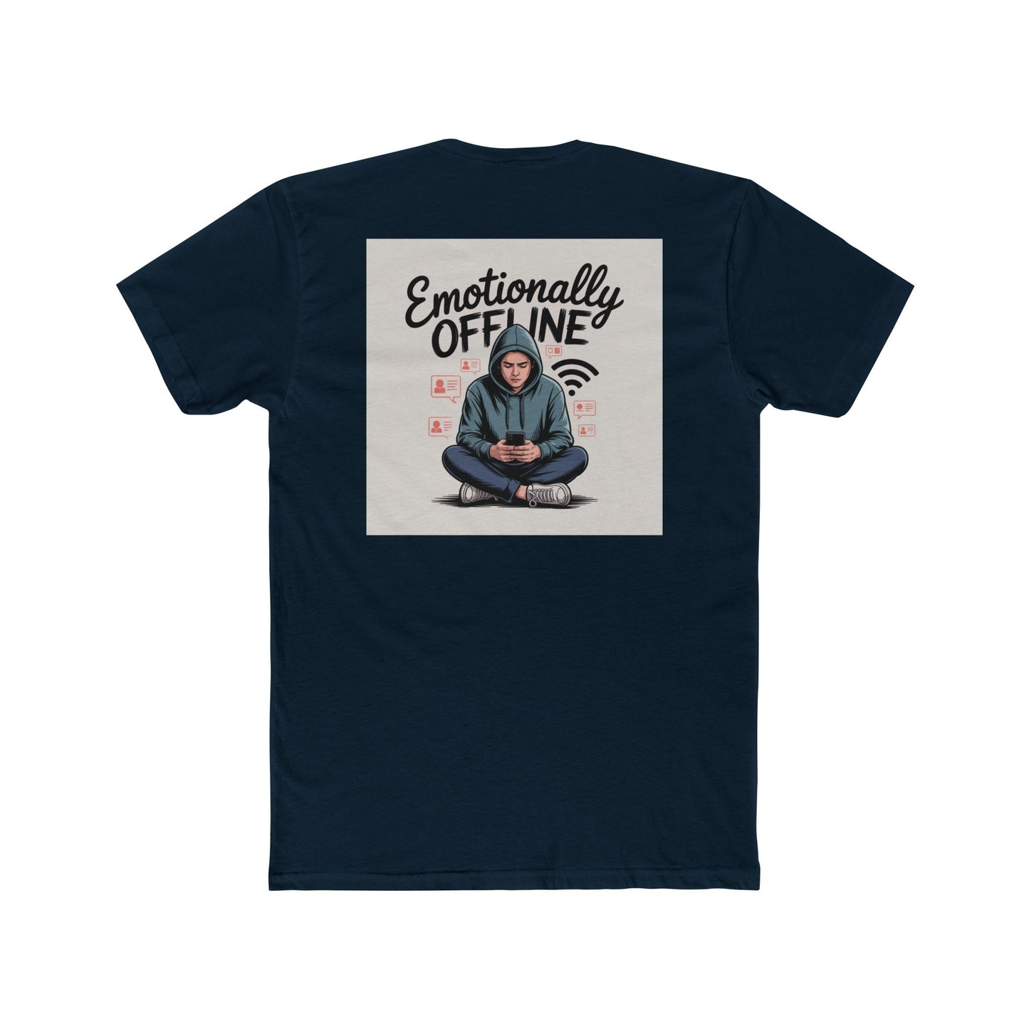 Emotionally Offline Tee — Graphic Casual Crew Shirt