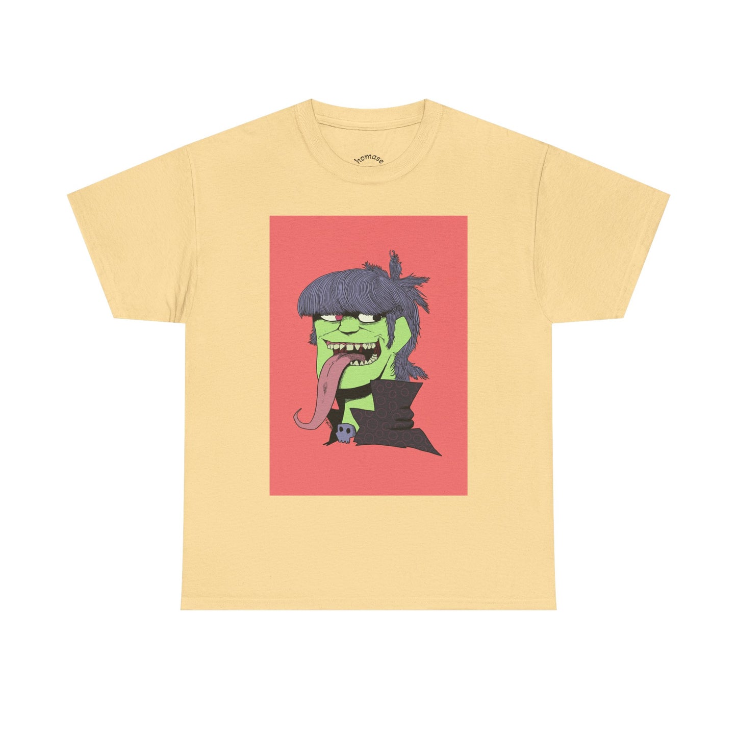 Graphic Tee — Green Punk Monster Illustration